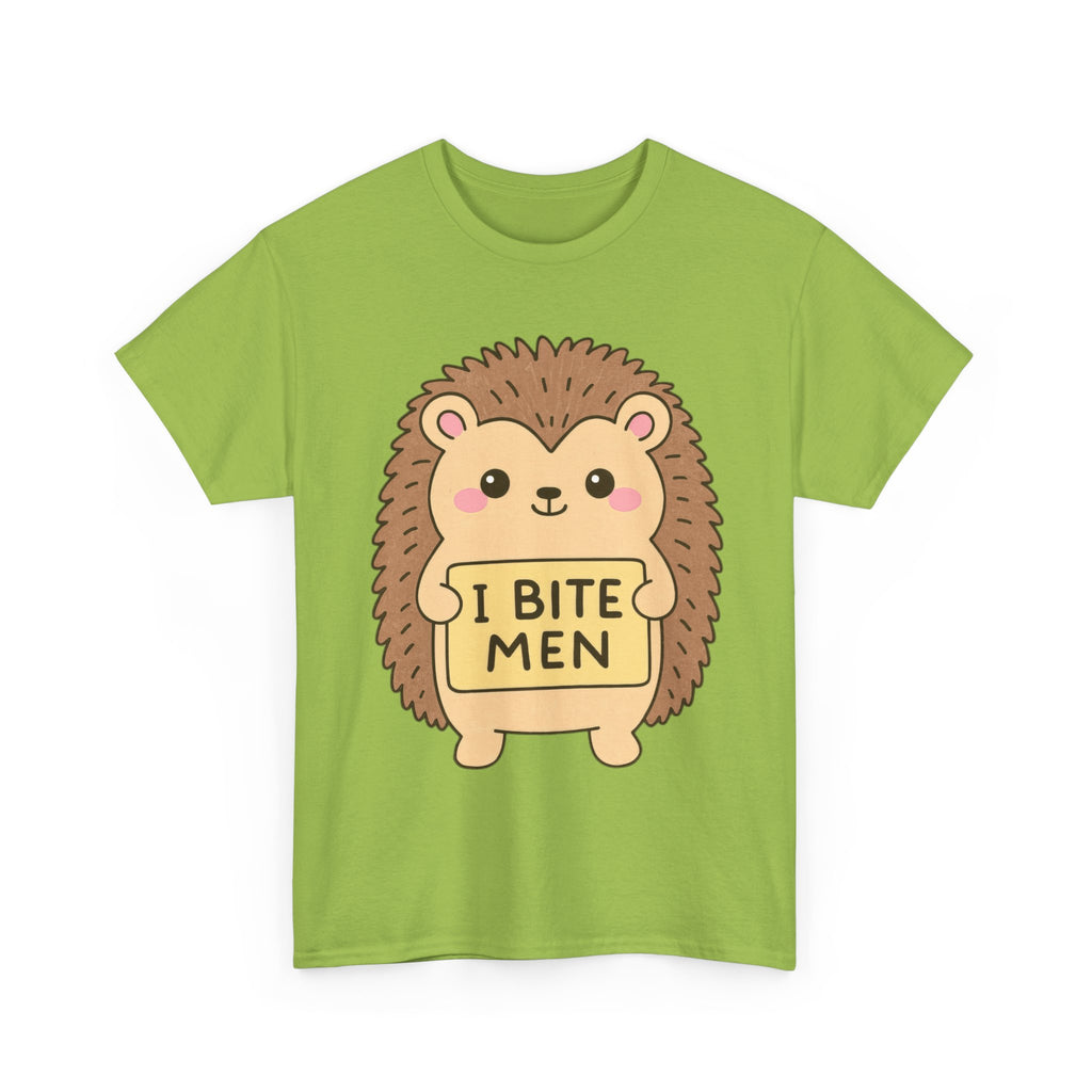 Funny Feminism T-Shirt - I Bite Men - Tee Shirt For Feminist - Anti Patriachy Gift NEW