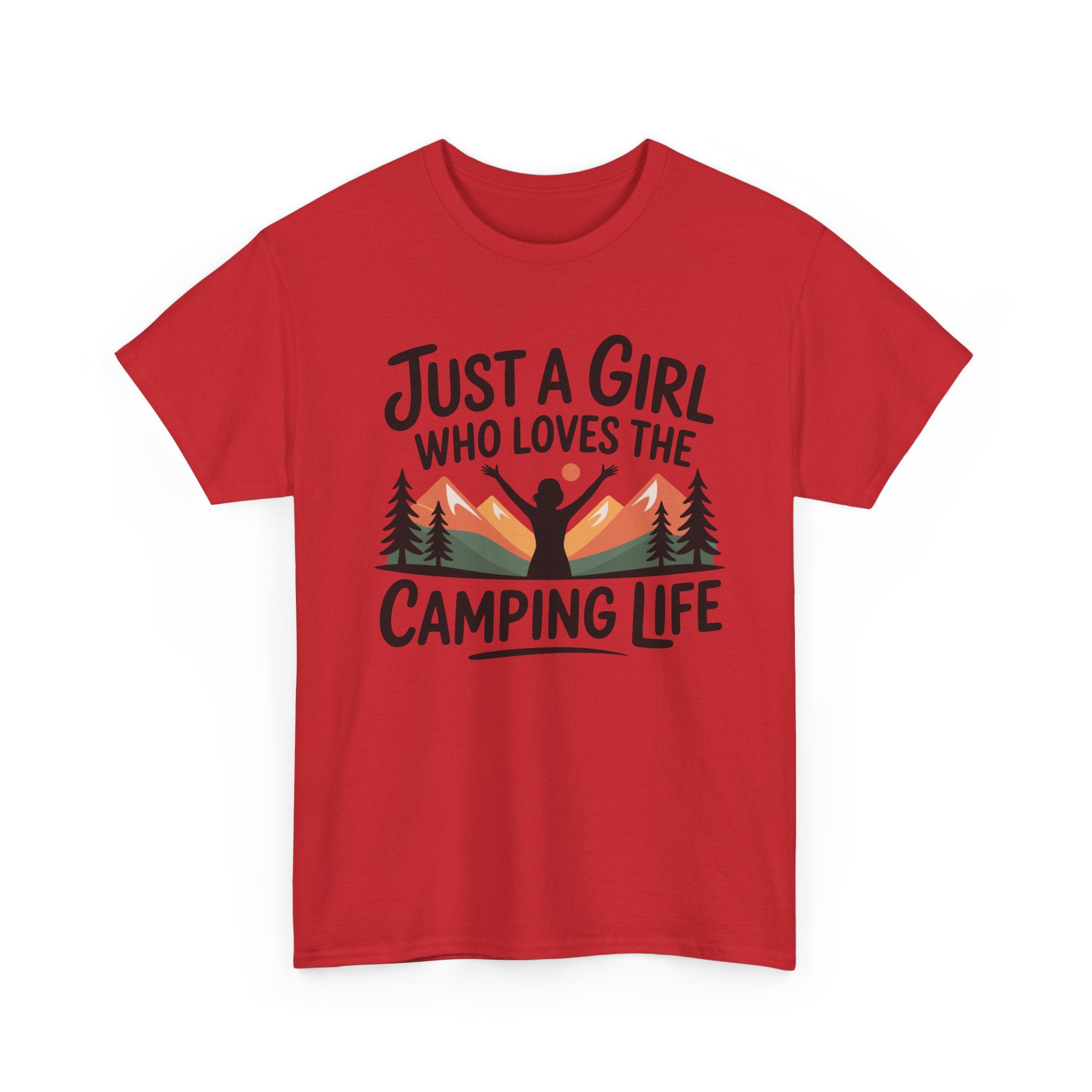 Camper T-Shirt - Just A Girl Who Loves Camping Life - Vanlife T Shirt - Campervan Tee Shirt Gift