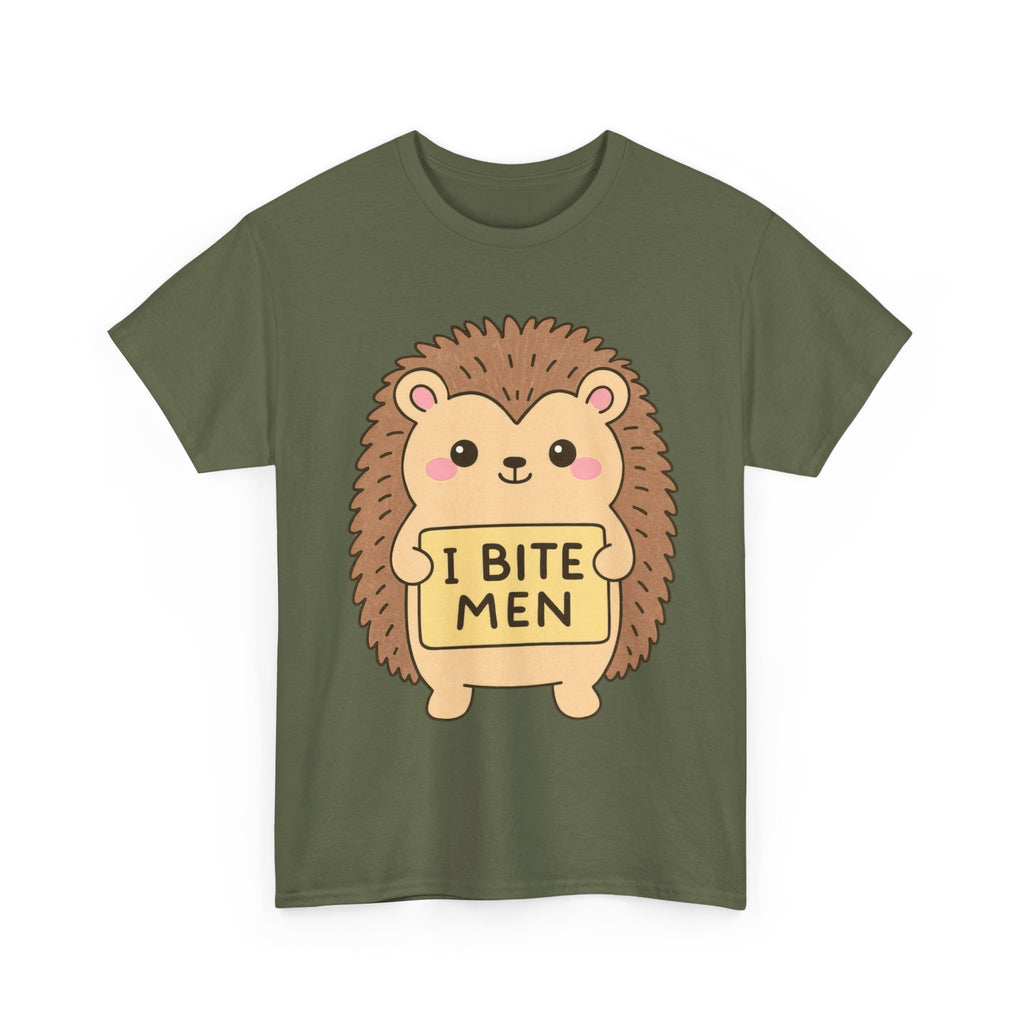 Funny Feminism T-Shirt - I Bite Men - Tee Shirt For Feminist - Anti Patriachy Gift NEW
