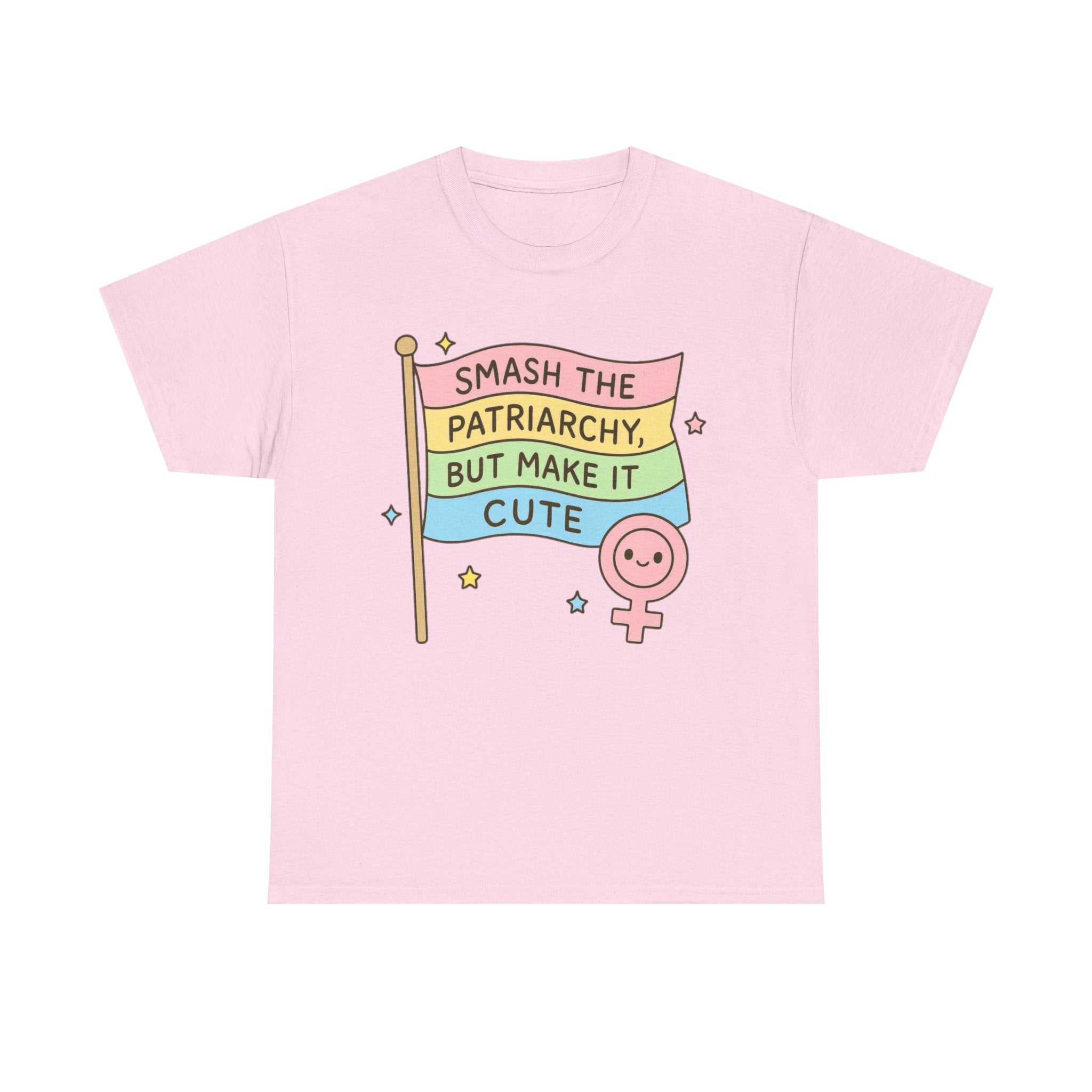 Funny Feminism T-Shirt - Smash The Patriachy But Make It Cute - Tee Shirt Gift For Strong Women Feminist - Anti Patriachy