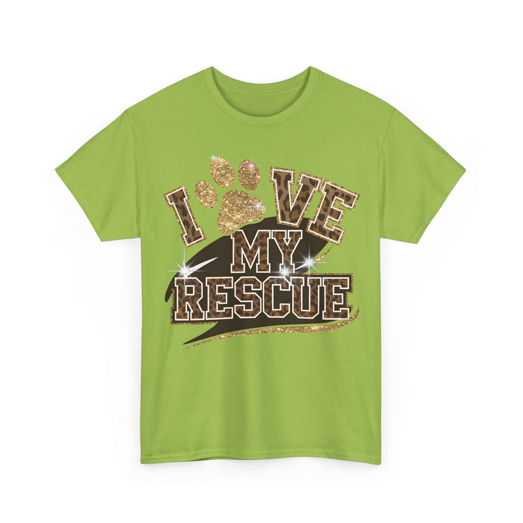 I Love My Rescue Dog Tee Shirt - T-Shirt Gift For Rescue Puppy Dog Owner - NEW