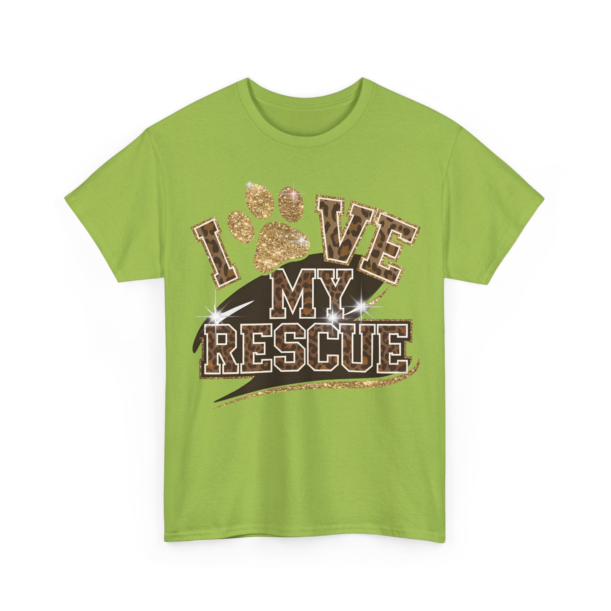 I Love My Rescue Dog Tee Shirt - T-Shirt Gift For Rescue Puppy Dog Owner - NEW