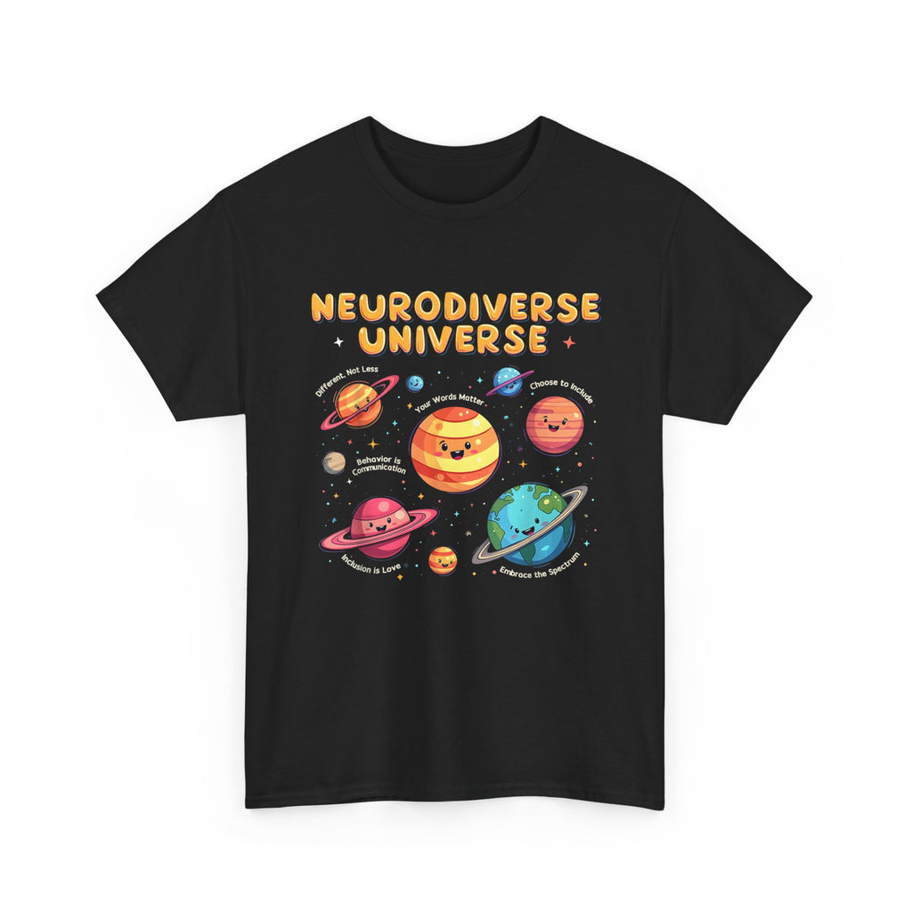 Neurodiverse Universe T-Shirt - Autism, ADHD, ASD Awareness Gift Tee Shirt NEW