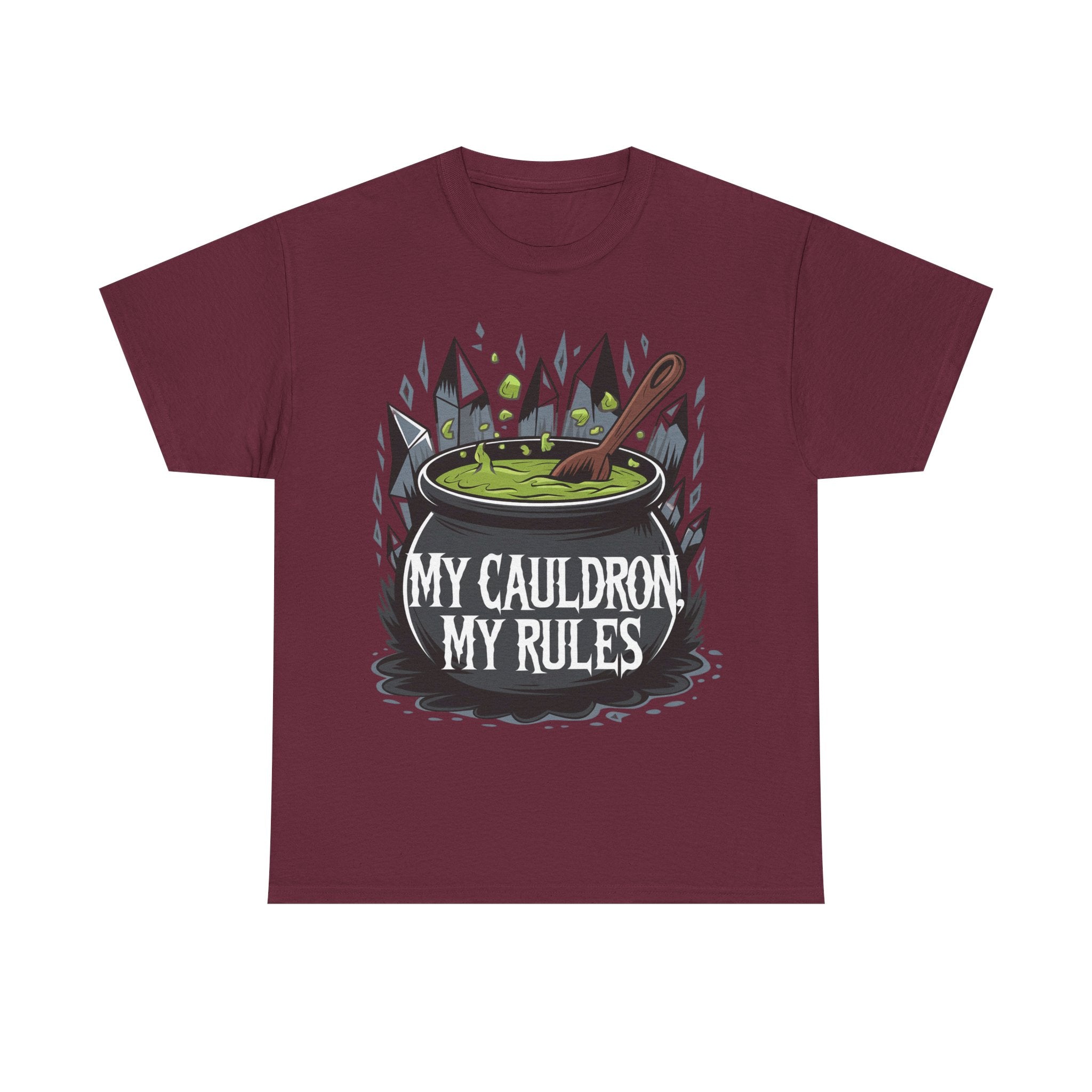 Funny Witch T-Shirt - My Cauldron My Rules - Wicken t Shirt - Gift Tee For Witches NEW
