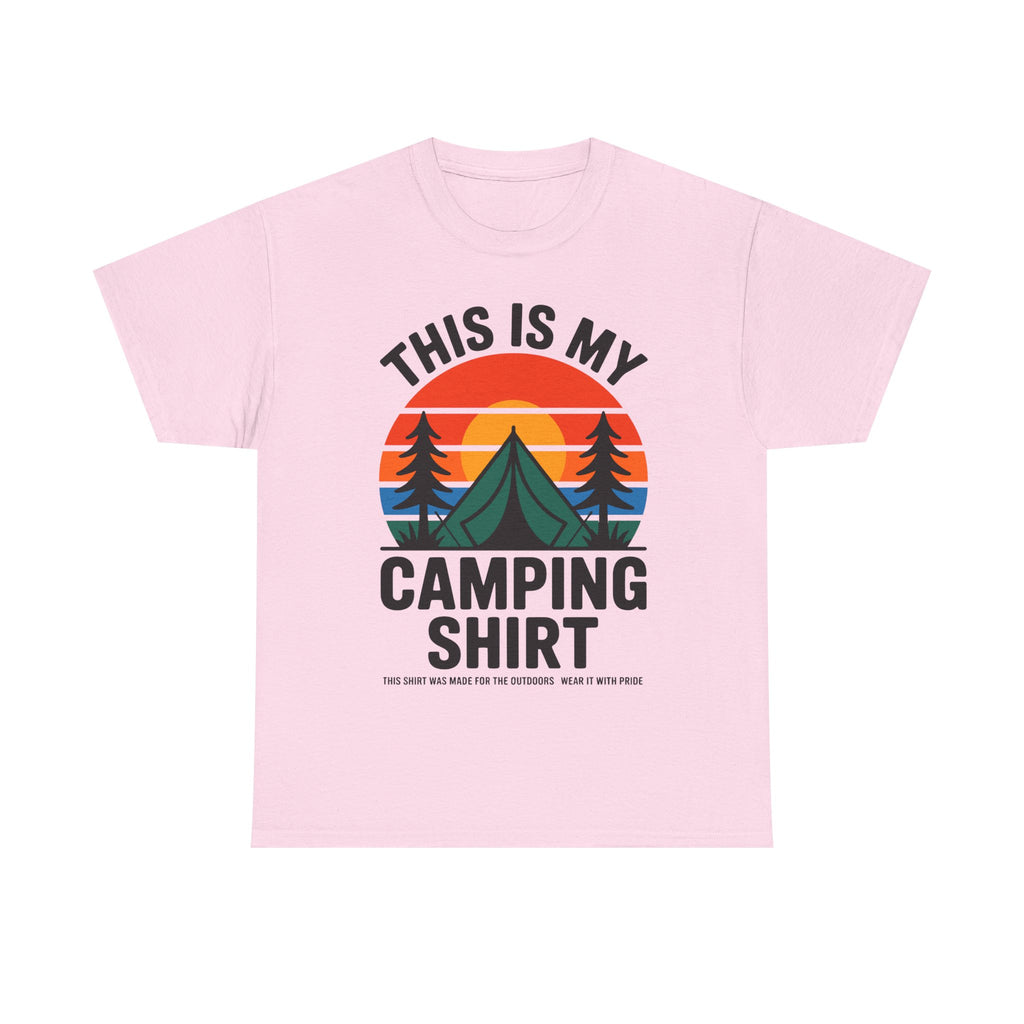 T-Shirt - This Is My Camping Shirt - Funny T Shirt Gift For Campers - Vanlife Tee For Campervan Vanlifers
