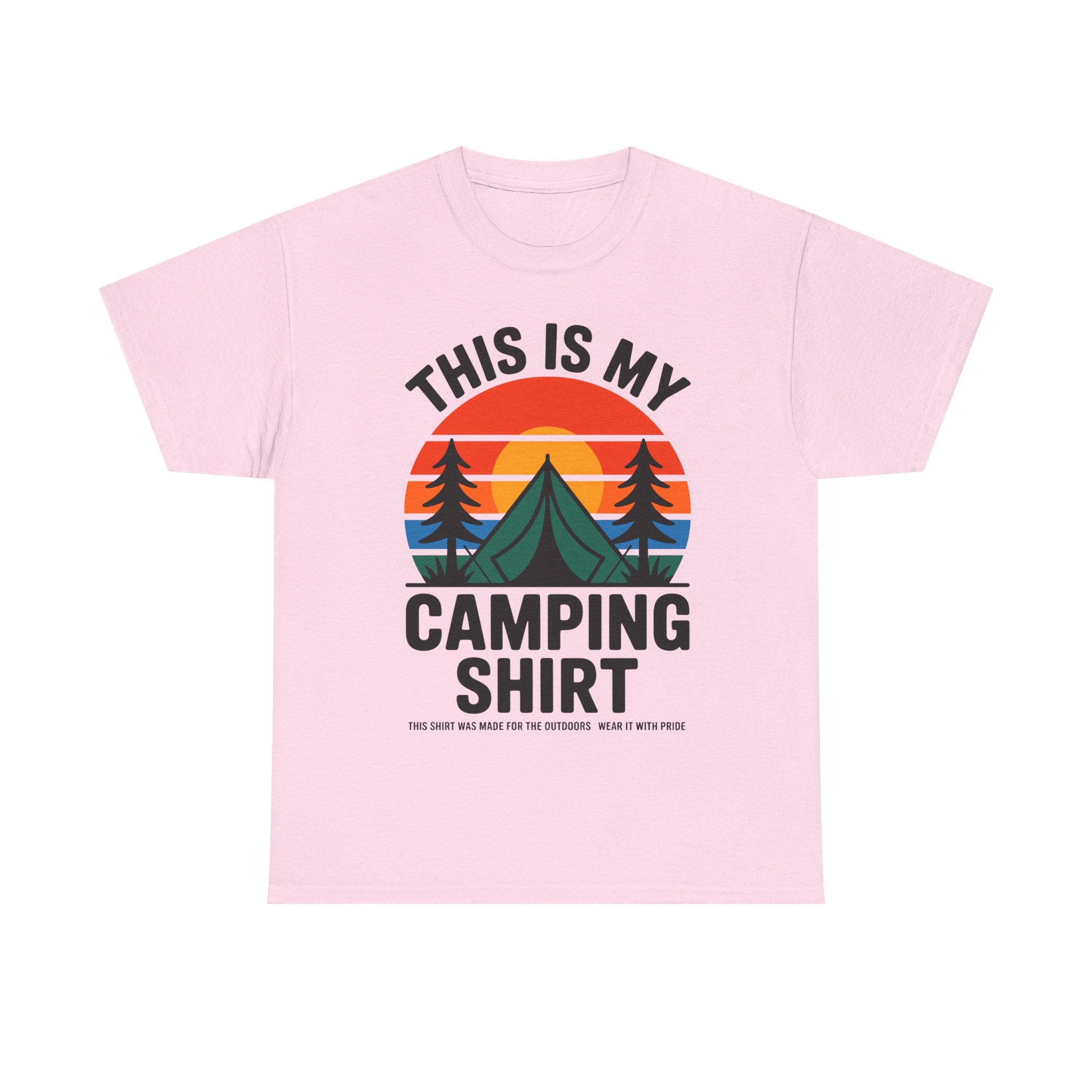 T-Shirt - This Is My Camping Shirt - Funny T Shirt Gift For Campers - Vanlife Tee For Campervan Vanlifers