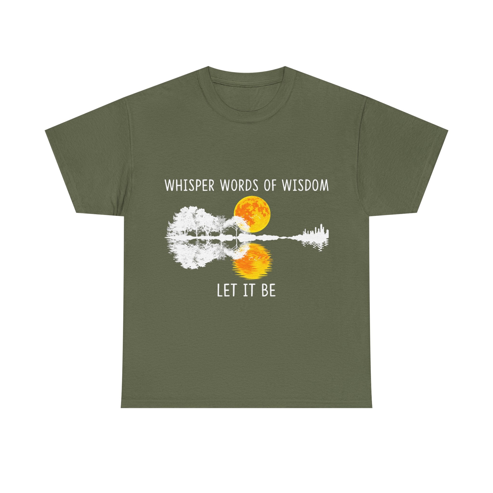 Guitar T-Shirt - Whisper Words of Wisdom - Beatles Vintage Music Tee Shirt for Guitarist
