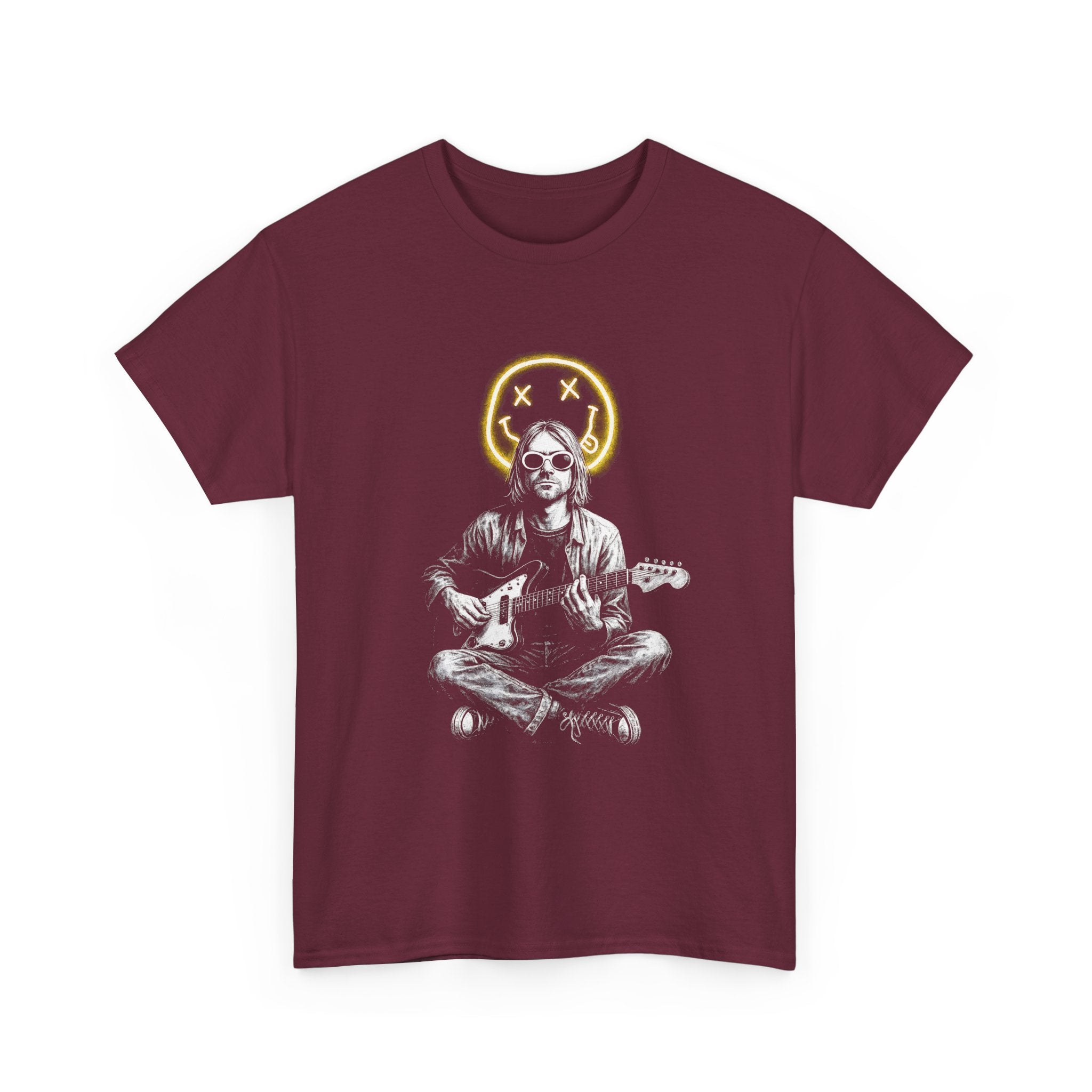 Grunge Guitarist Tee Shirt - Kurt Cobain Nirvana Retro Vintage Graphic T-Shirt - NEW