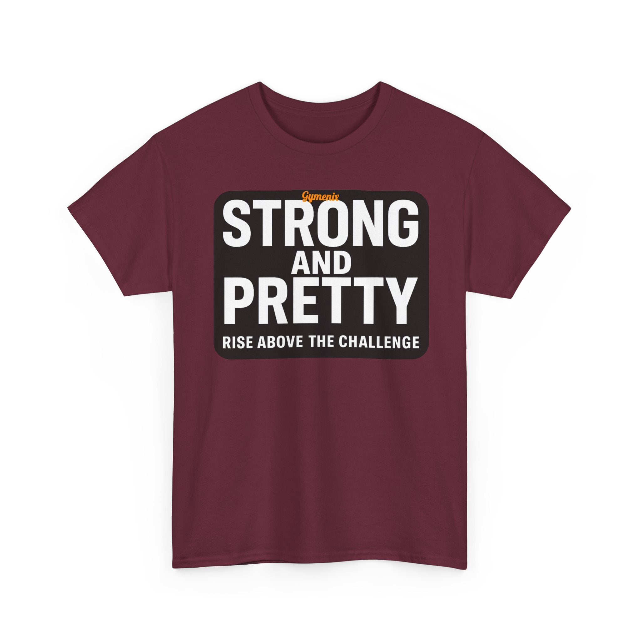 Strong and Pretty Tee Shirt - Funny Gym Slogan Workout T-Shirt From Gymenix NEW