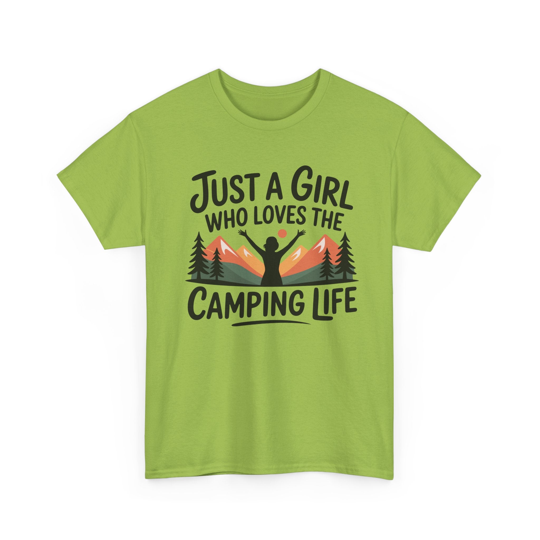 Funny Camper T-Shirt - Just A Girl Who Loves Camping Life - Vanlife T Shirt - Campervan Tee Shirt Gift NEW