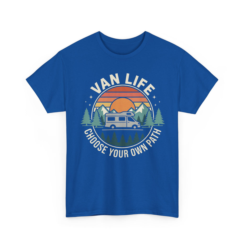 Vanlife T-Shirt - Camper Van Tee Shirt - Choose Your Own Path - Gift For Vanlifers Or Motorhome Enthusiasts