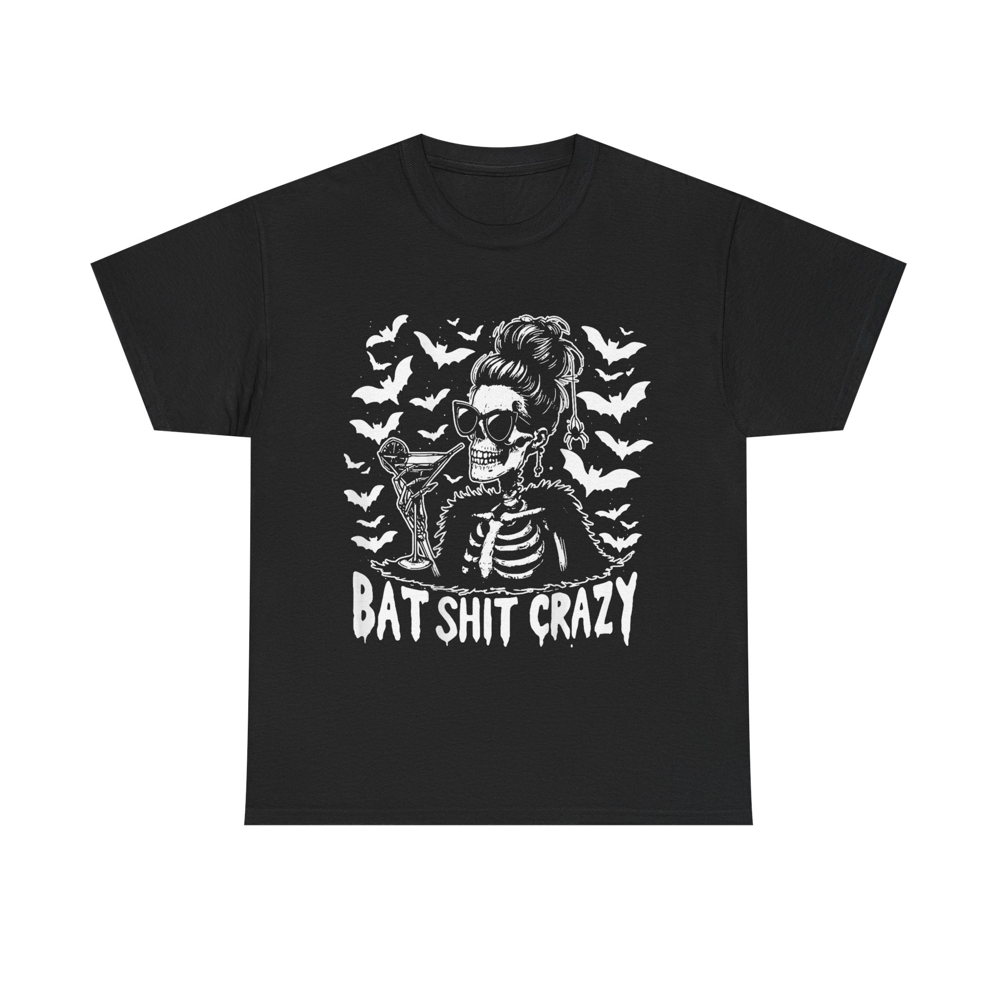 Funny T-Shirt - Bat Shit Crazy Tee Shirt - Gift For Witch - Wicken T Shirt For Witches - NEW