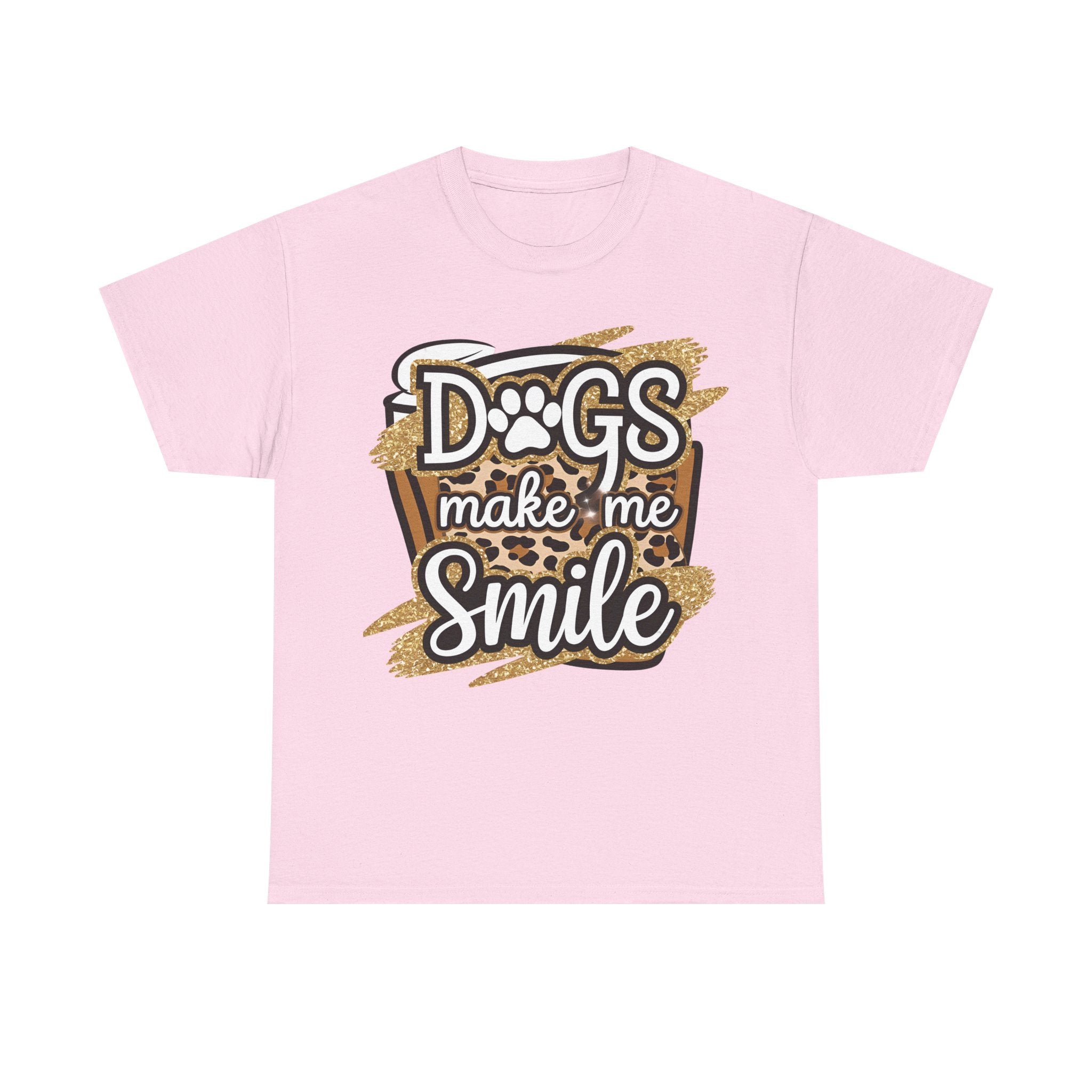 Dog Lover Tee Shirt - Dogs Make Me Smile - Funny T-Shirt Gift For Dog Owner