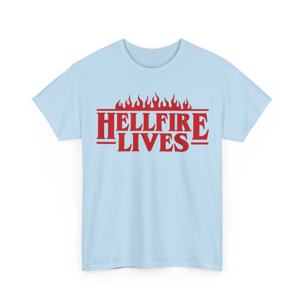 Hellfire Lives T-Shirt - Stranger Things Red Flame Graphic Tee Shirt - Hellfire Club Gift NEW