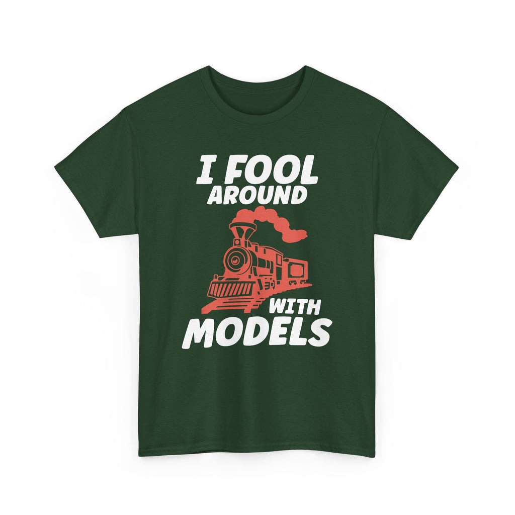 Train Set Model Tee Shirt - Funny T-Shirt Gift For Train Model Enthusiasts - Gift For Dad Grandad Into Trains