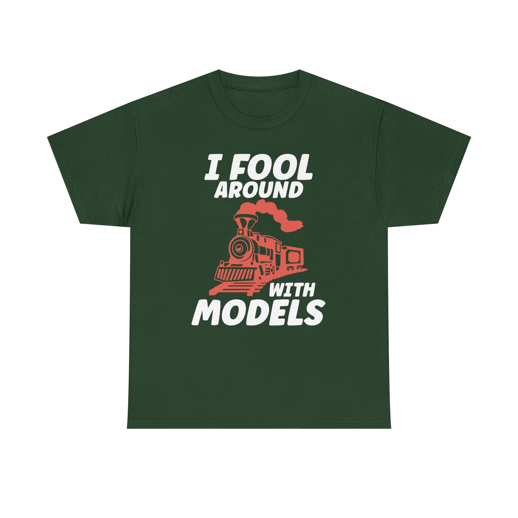 Train Set Model Tee Shirt - Funny T-Shirt Gift For Train Model Enthusiasts - Gift For Dad Grandad Into Trains