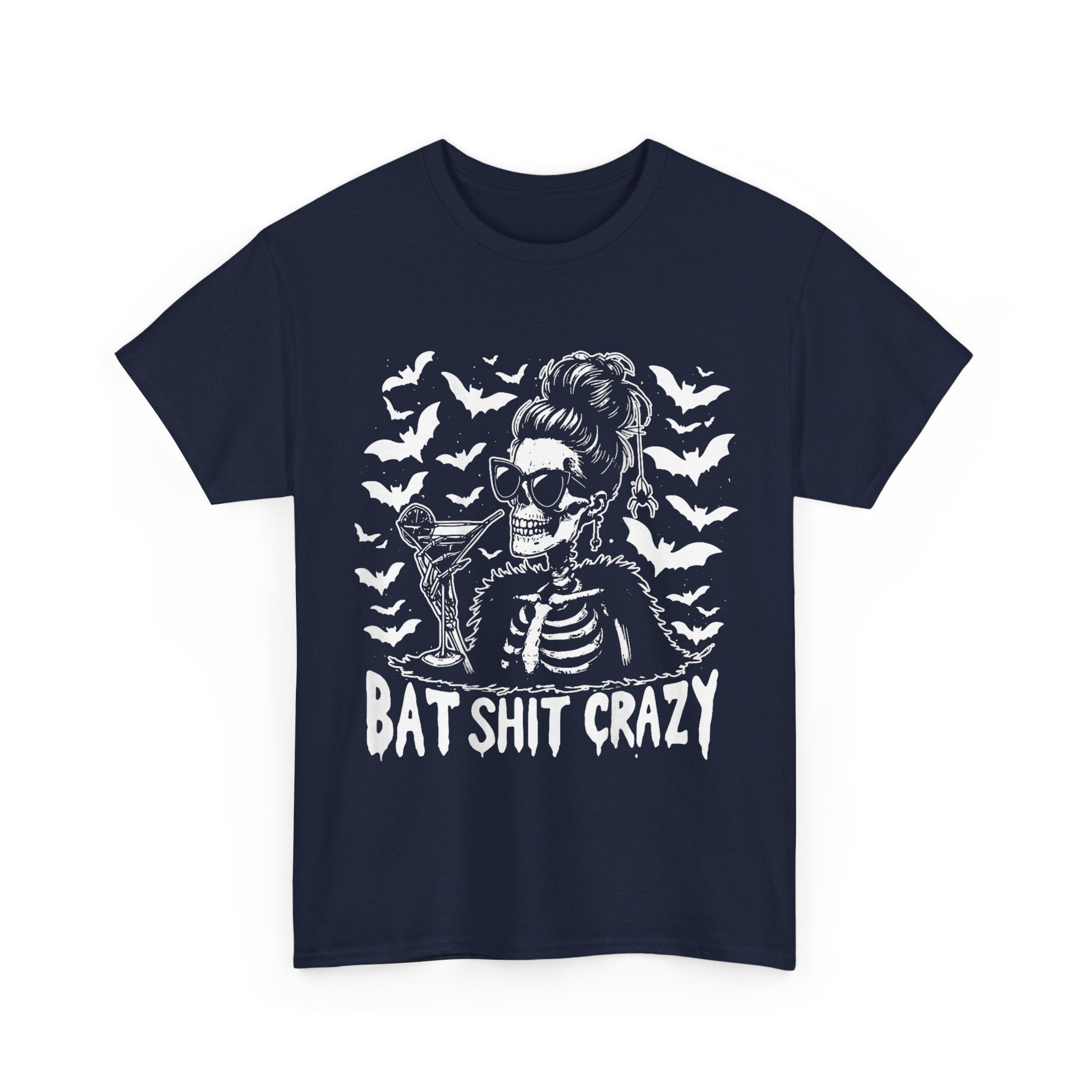 T-Shirt - Bat Shit Crazy Tee Shirt - Gift For Witch - Funny Wicken T Shirt For Witches