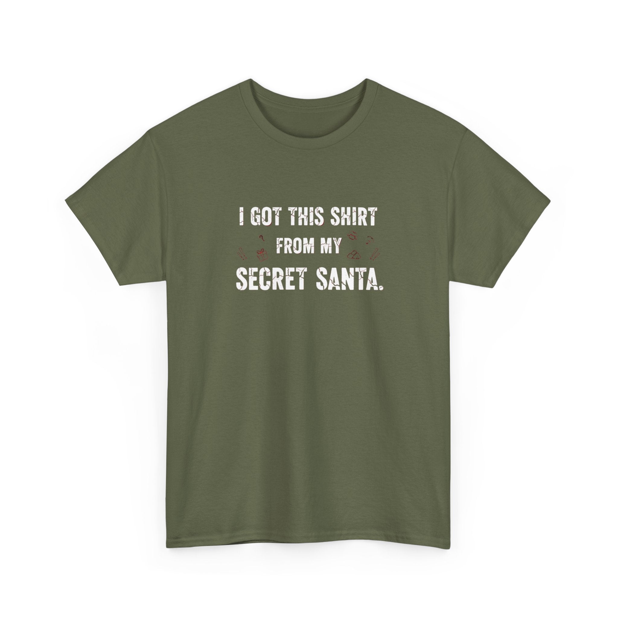 Secret Santa T- Shirt - I Got This Shirt From My Secret Santa - Christmas Tee Shirt Gift NEW