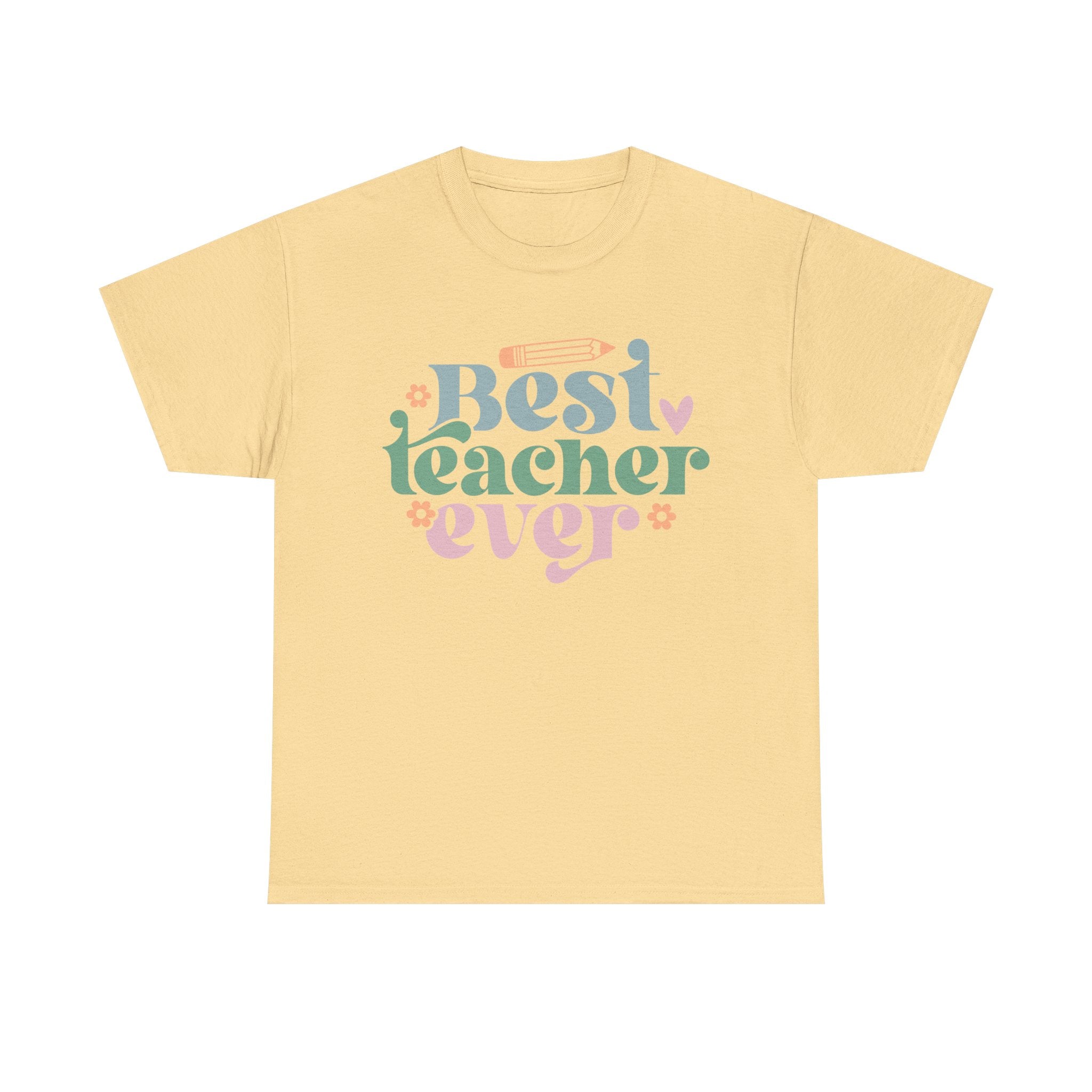 Best Teacher Ever Tee Shirt - T-Shirt Gift - Present For Teachers - NEW
