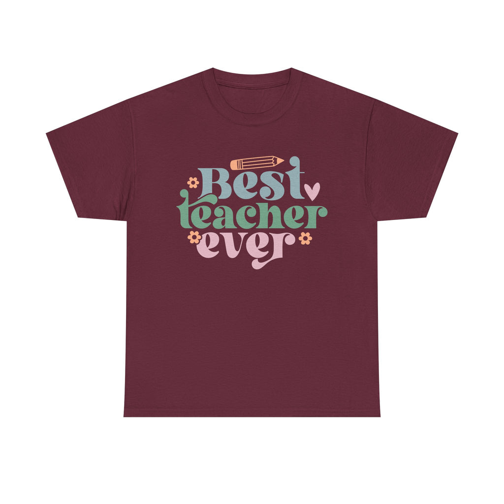Best Teacher Ever Tee Shirt - T-Shirt Gift - Present For Teachers - NEW