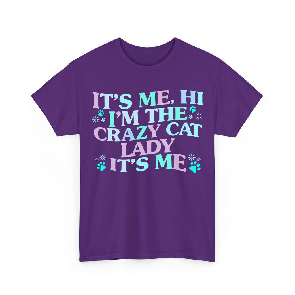Its Me The Crazy Cat Lady Tee Shirt - Crazy Cat Lover T-Shirt - Funny Gift For Cat Owners NEW