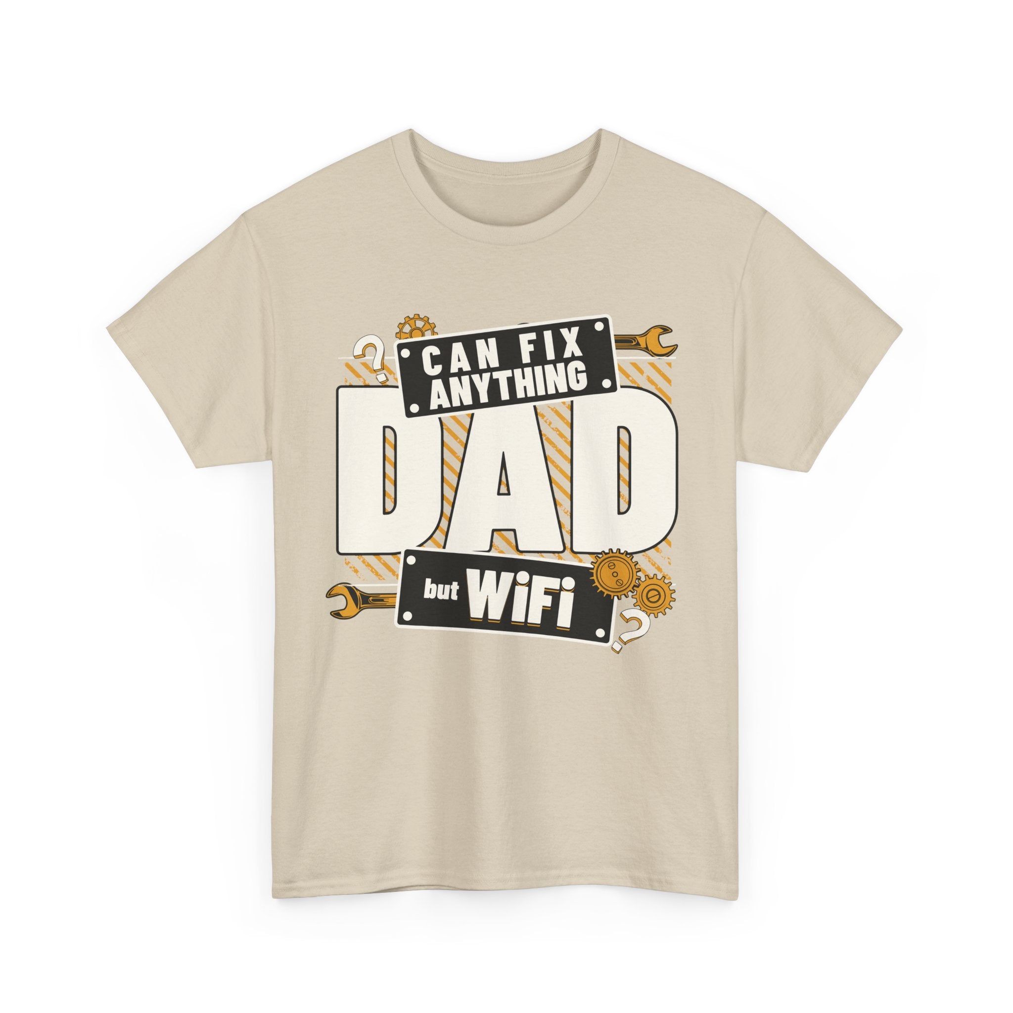 Funny T-Shirt - Dad Can Fix Anything But WiFi - Fathers Day Gift - Dad Birthday Tee Shirt - NEW