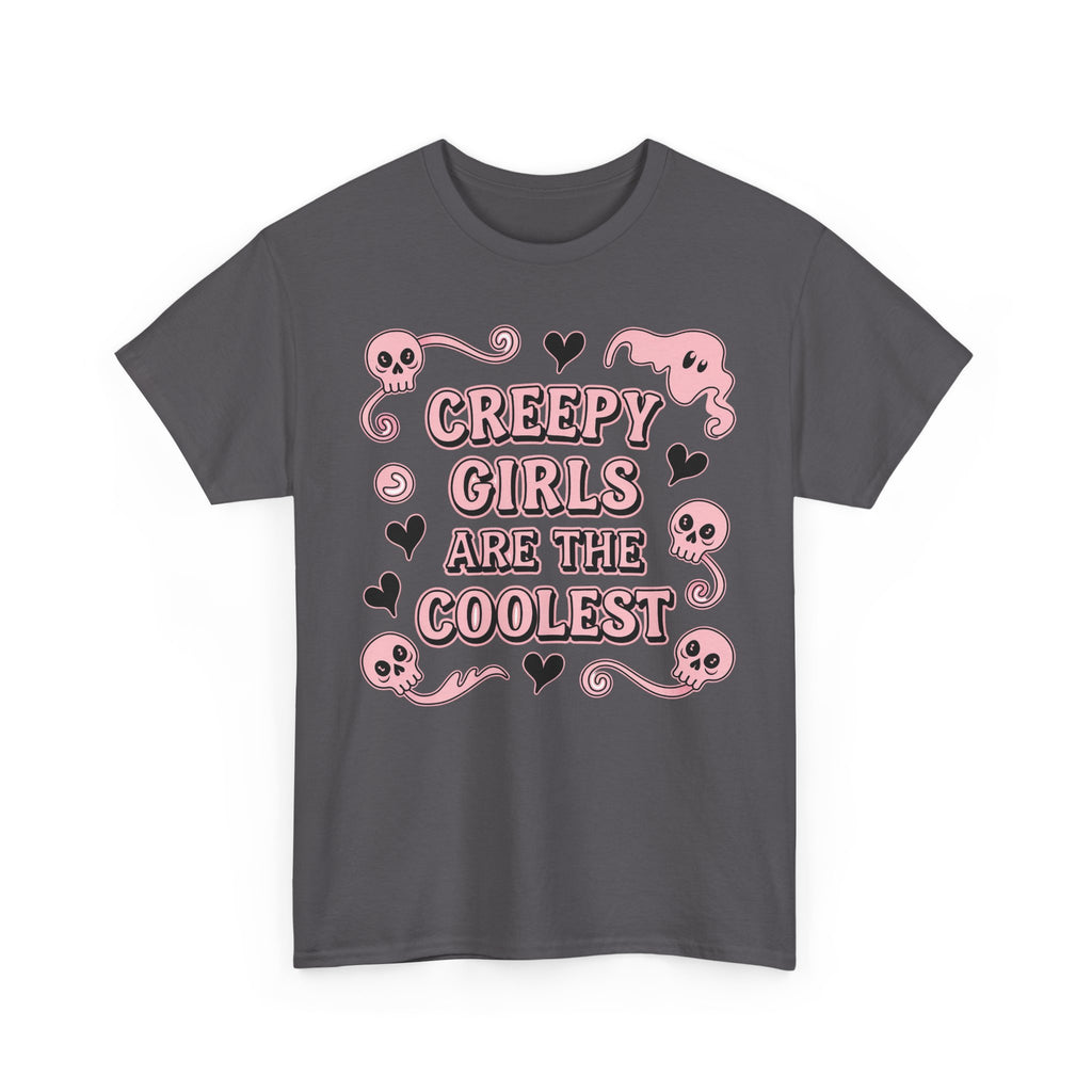 Funny Witch T Shirt - Creepy Girls Are The Coolest - Tee Shirt For Witches - Wicken T-Shirt Gift NEW