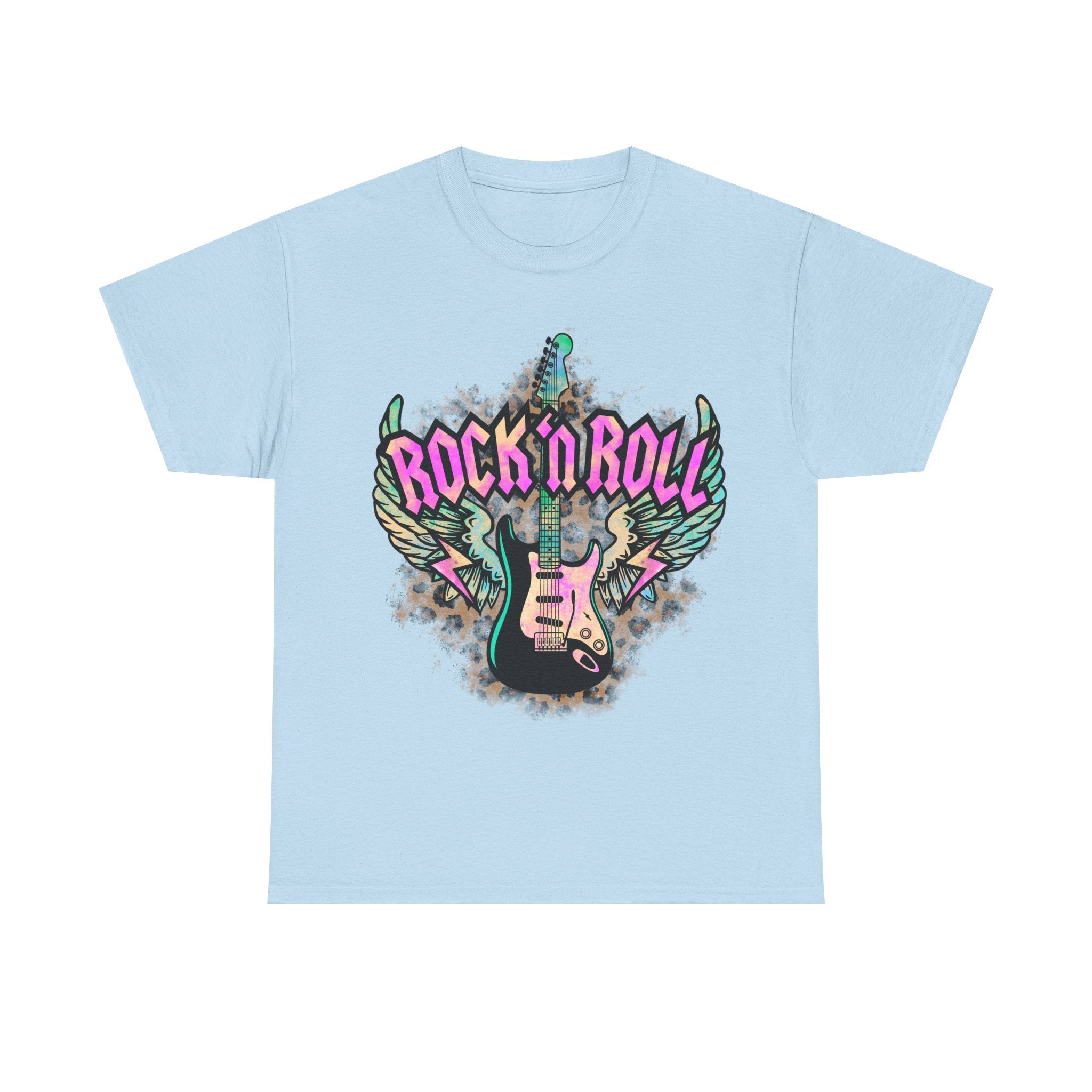Rock n Roll Guitar T Shirt - Gift Tee Shirt For Guitarist Or Rock Fan