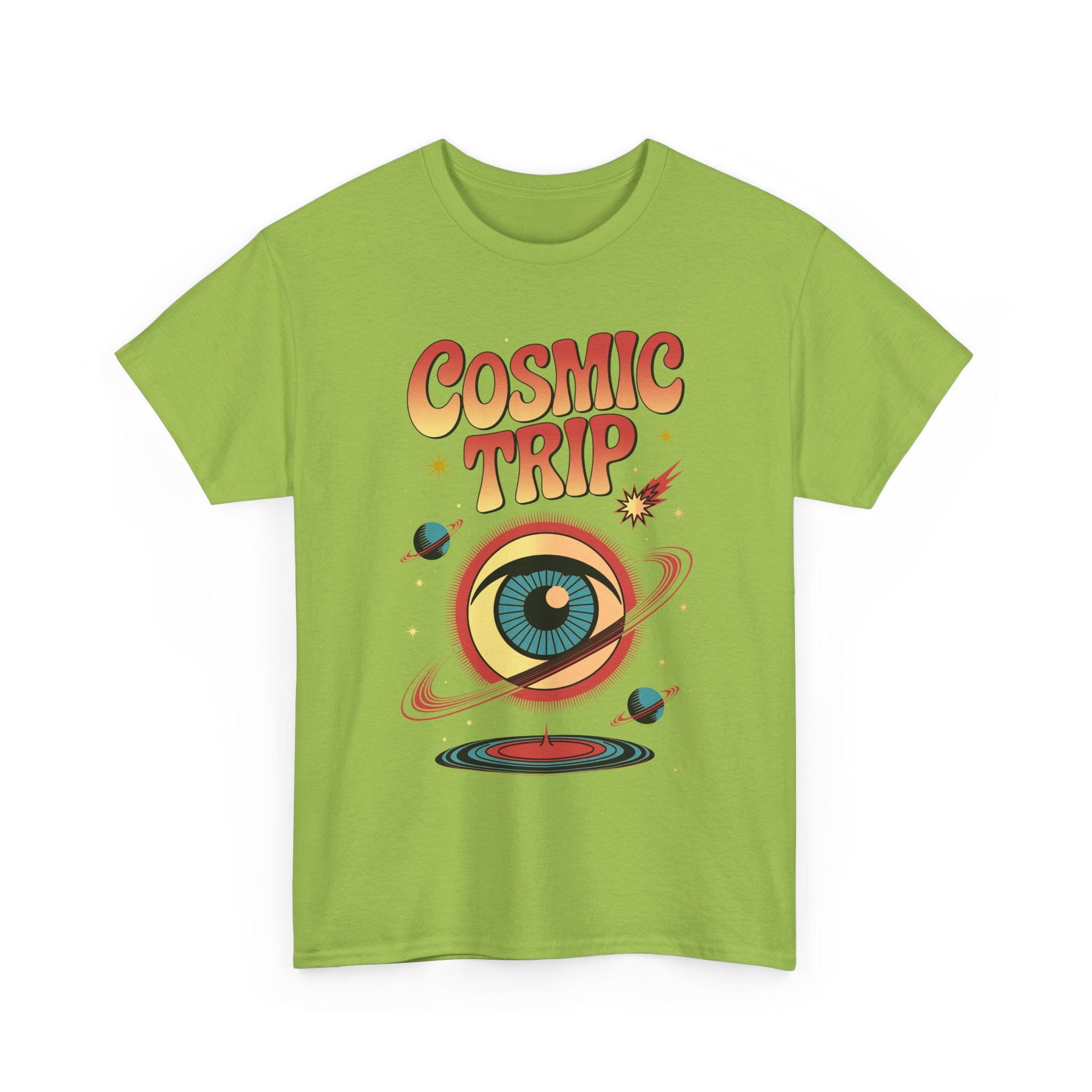 Cosmic Trip T-Shirt — Retro Space Eye Graphic Psychedelic Tee