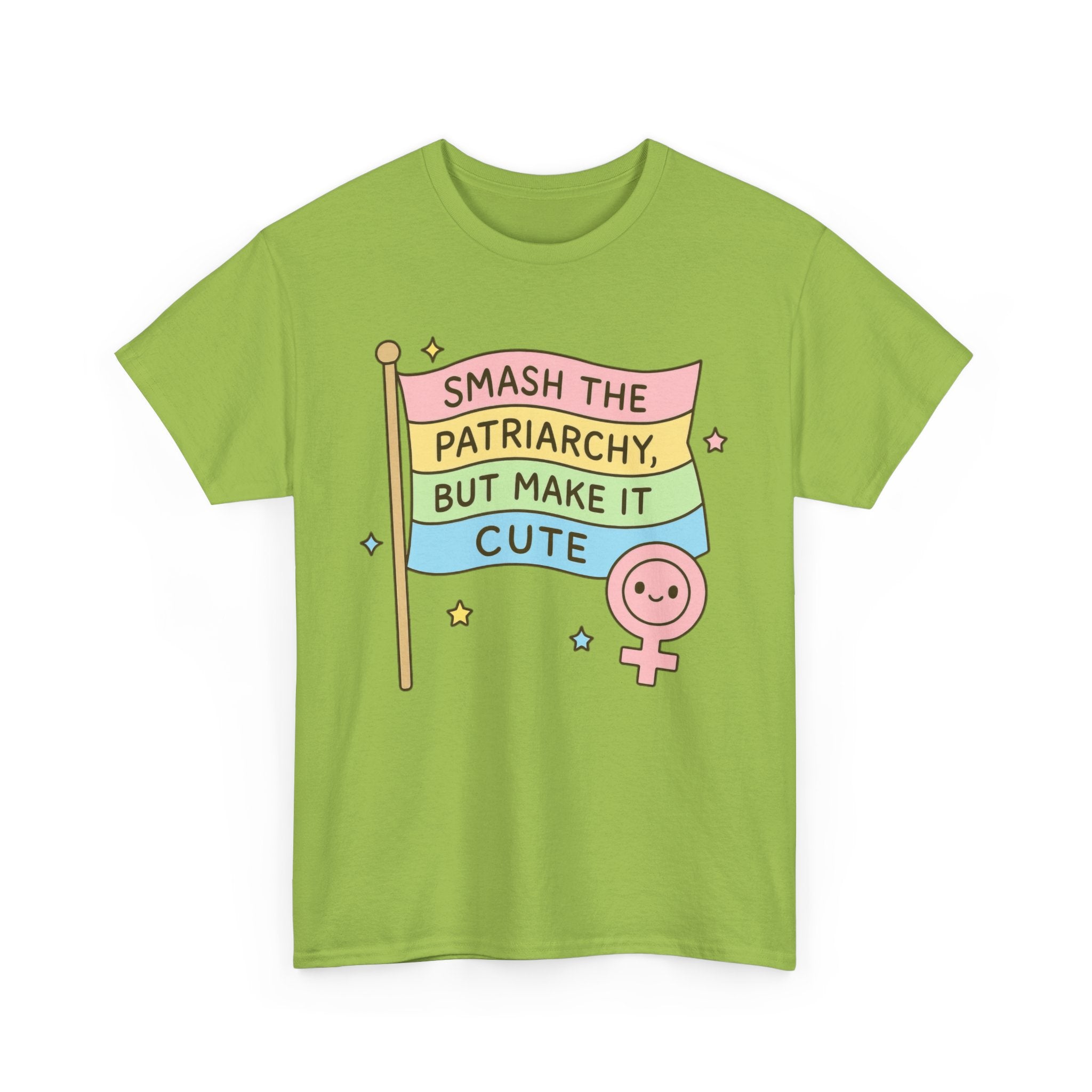 Funny Feminism T-Shirt - Smash The Patriachy But Make It Cute - Tee Shirt Gift For Strong Women Feminist - Anti Patriachy