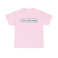 Funny Rowing Tee Shirt - I Cant I Have Rowing - T-Shirt Gift For Rowers - Birthday Present for Rower