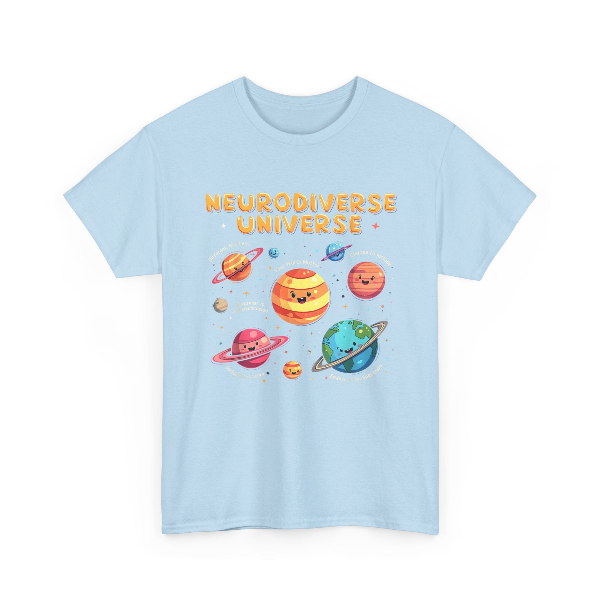 Neurodiverse Universe T-Shirt - Autism, ADHD, ASD Awareness Gift Tee Shirt NEW