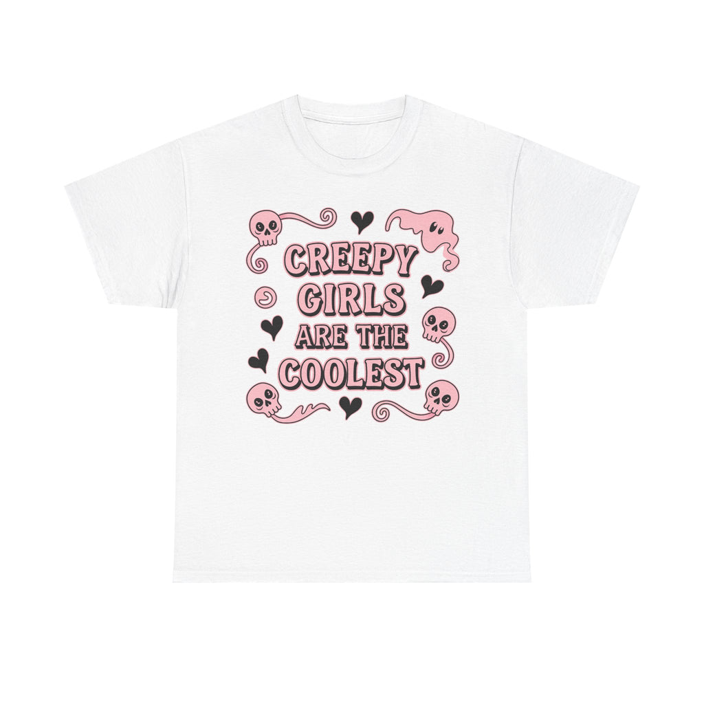 Funny Witch T Shirt - Creepy Girls Are The Coolest - Tee Shirt For Witches - Wicken T-Shirt Gift NEW