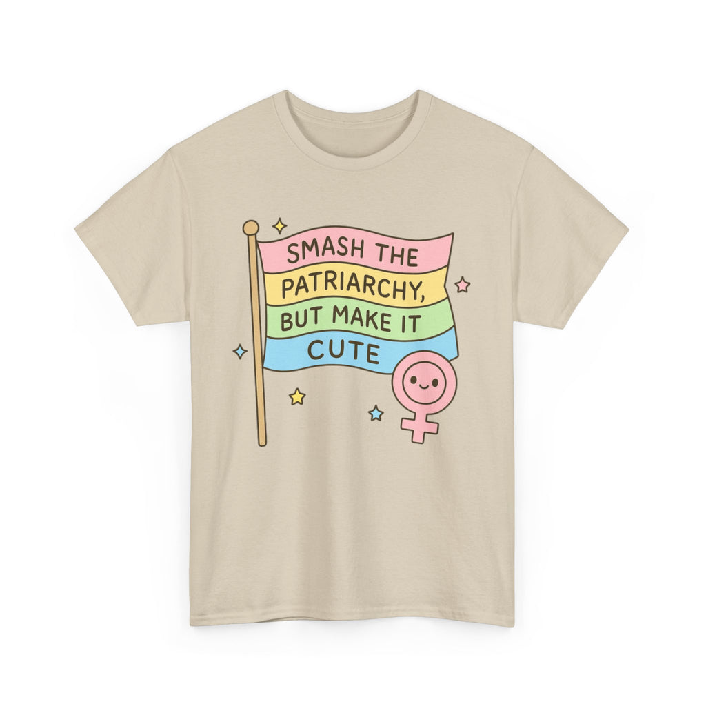 Funny Feminism T-Shirt - Smash The Patriachy But Make It Cute - Tee Shirt Gift For Strong Women Feminist - Anti Patriachy