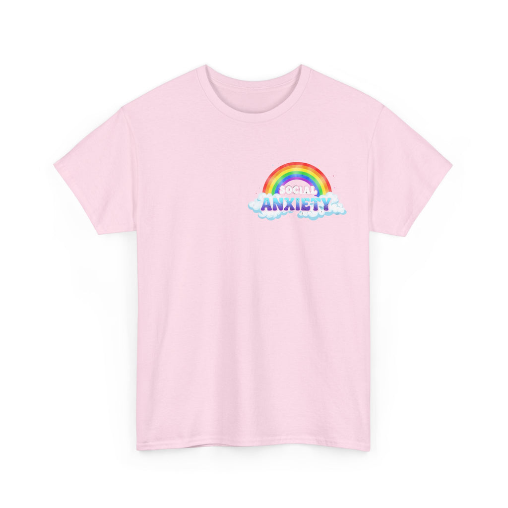 Social Anxiety Rainbow T-Shirt - Autism ADHD Neurodiverse Tee Shirt Gift