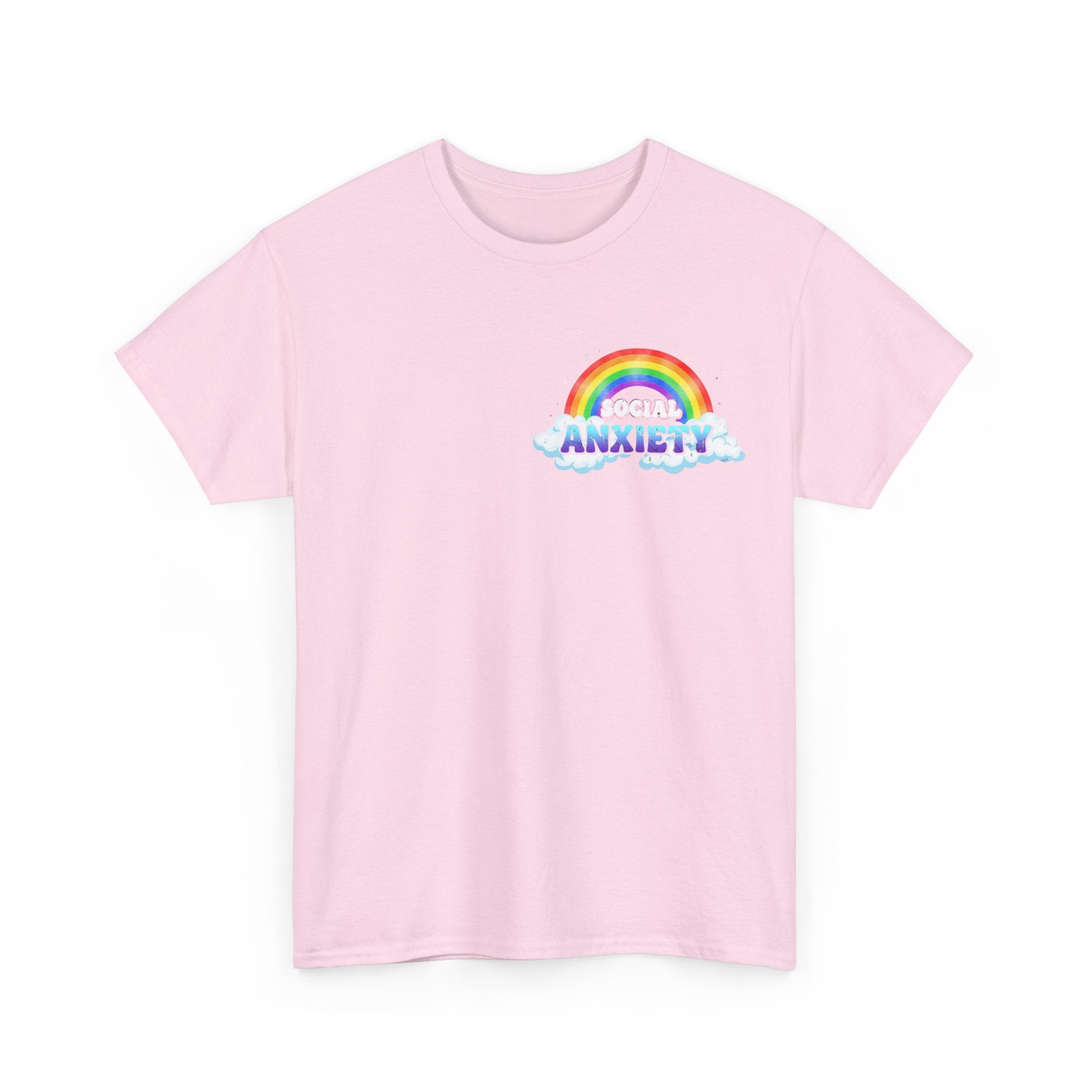 Social Anxiety Rainbow T-Shirt - Autism ADHD Neurodiverse Tee Shirt Gift