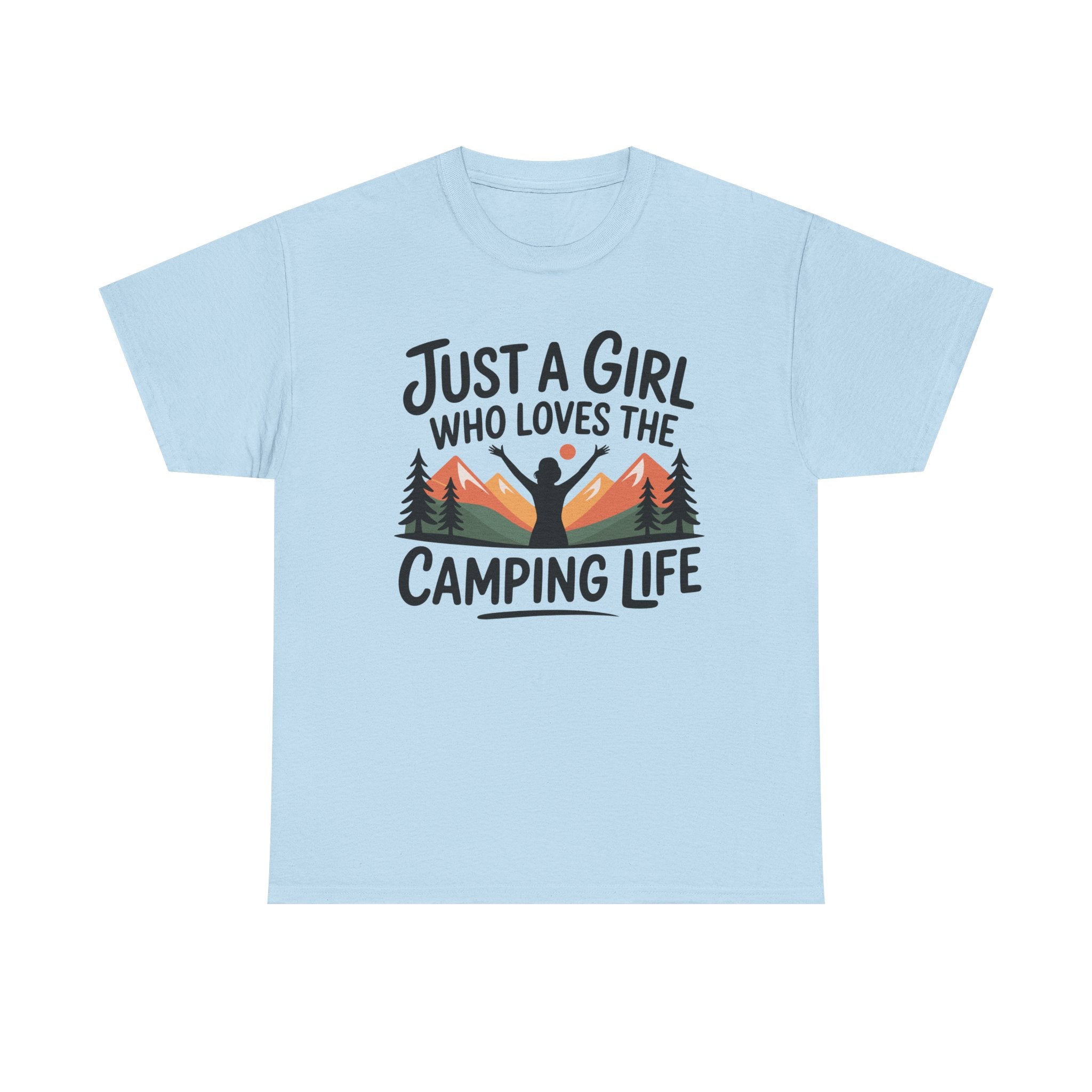 Funny Camper T-Shirt - Just A Girl Who Loves Camping Life - Vanlife T Shirt - Campervan Tee Shirt Gift NEW