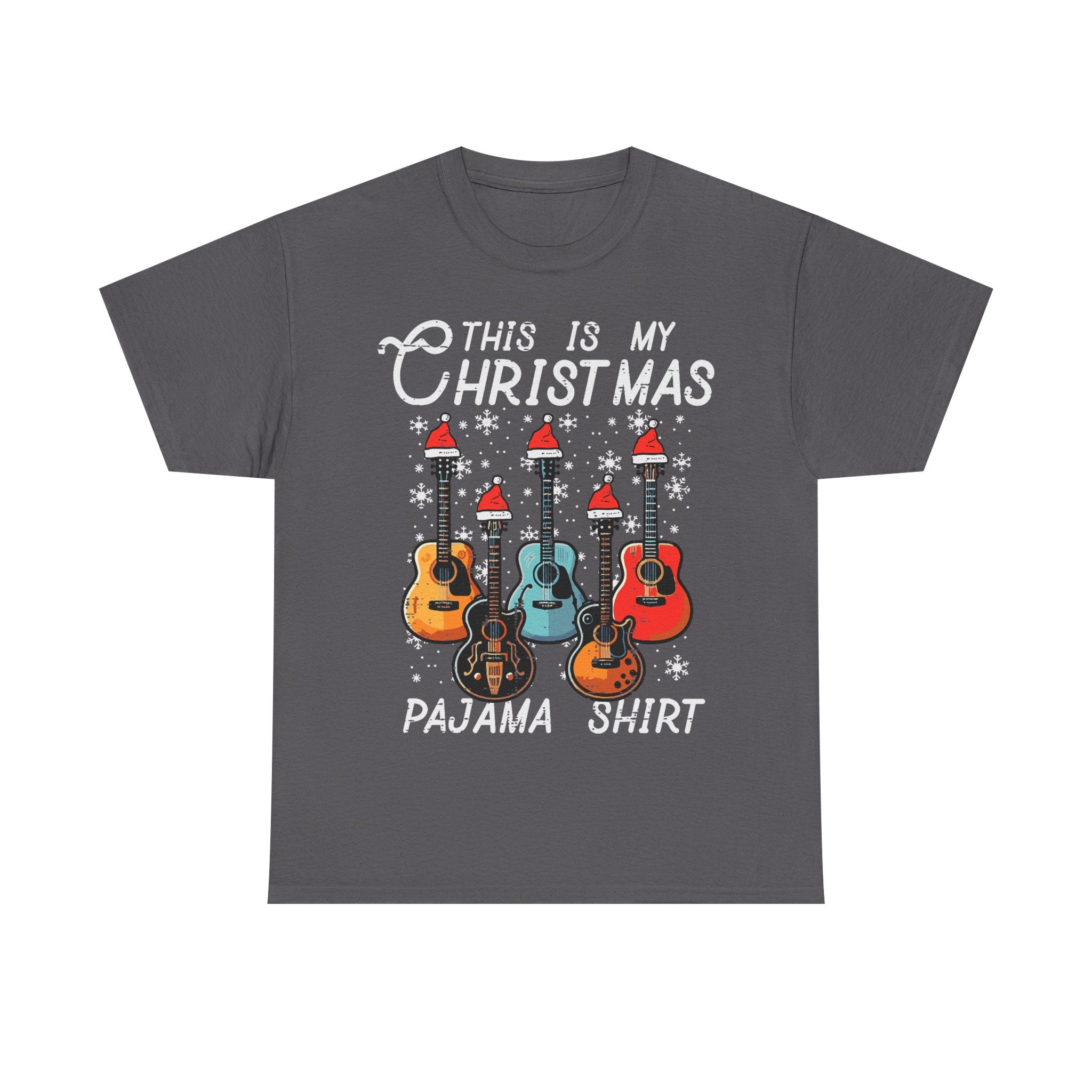 Guitar T-Shirt Xmas Gift - This Is My Christmas Pajama Shirt - Guitarist Tee Pyjama Shirt