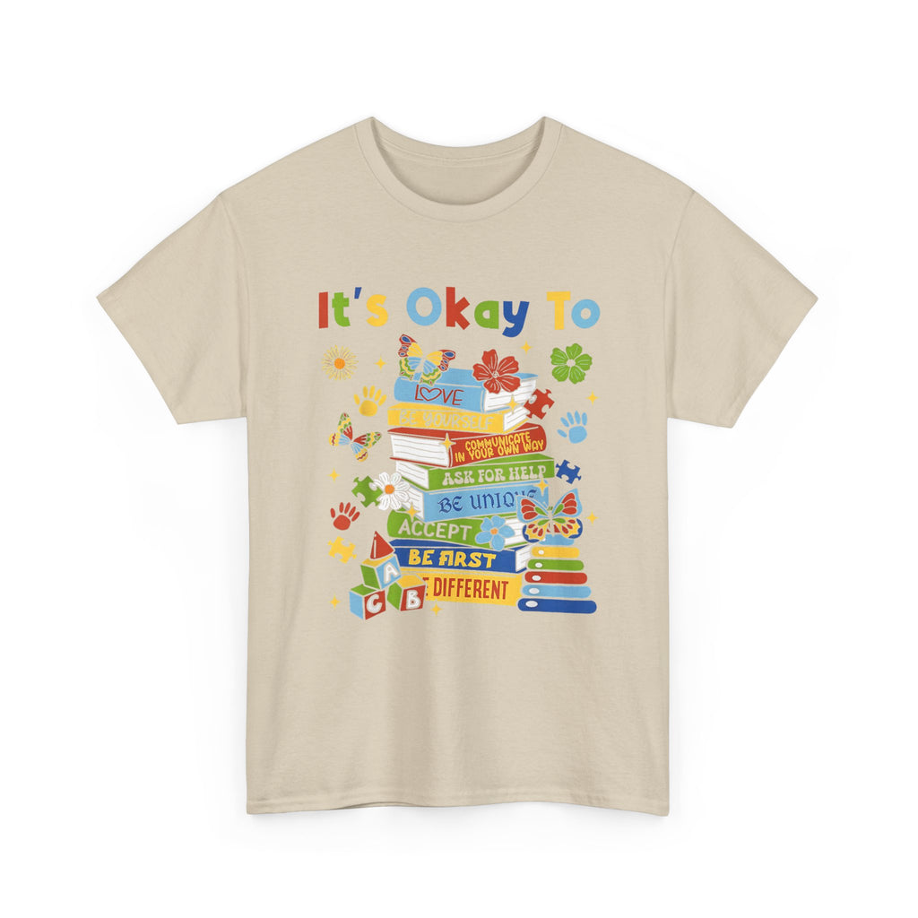 It's Okay To Learn Children’s T-Shirt - Positive Classroom / Autism ADHD Tee NEW