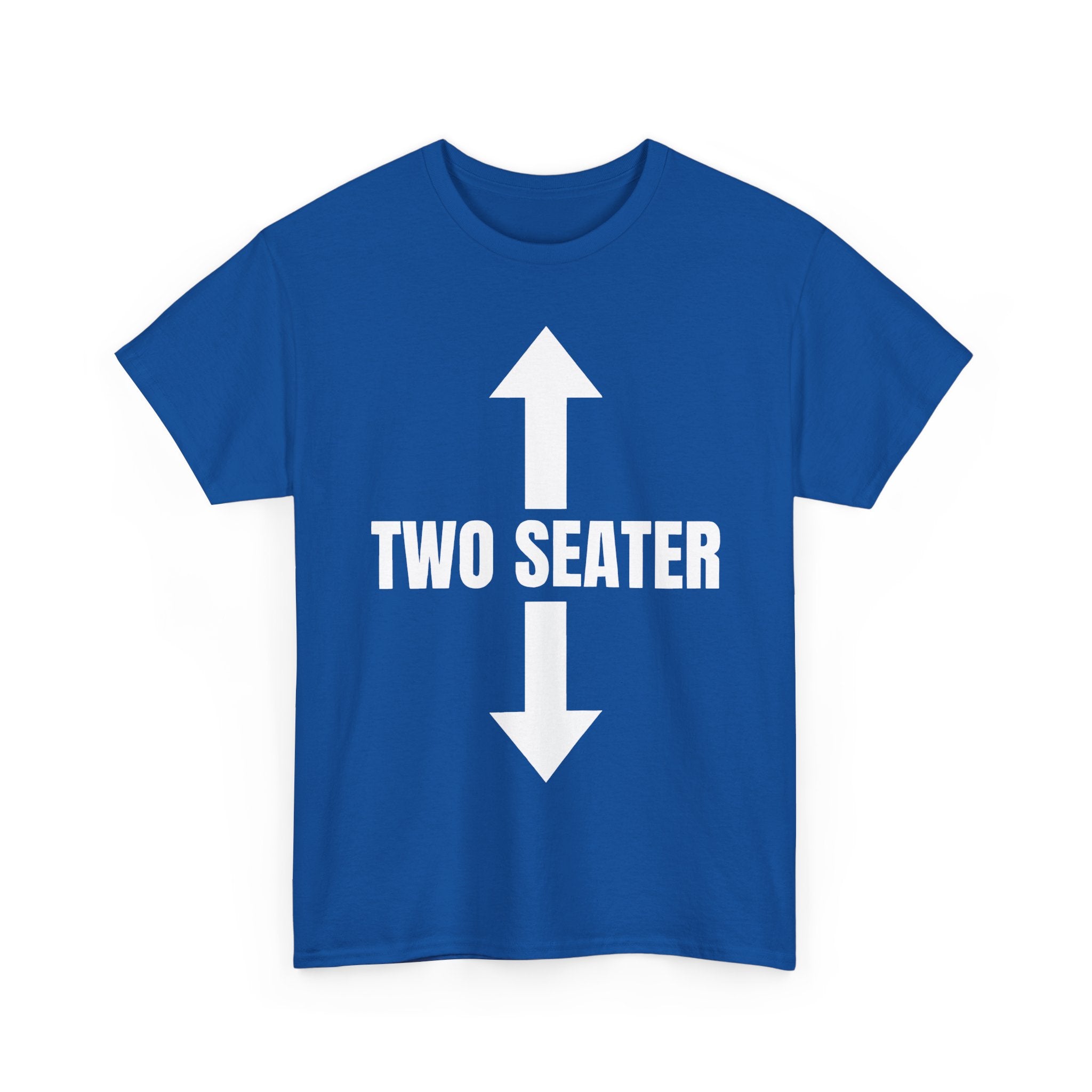 Two Seater T-Shirt - Funny Adult Rude 2 Seat Tee - Offensive Gift