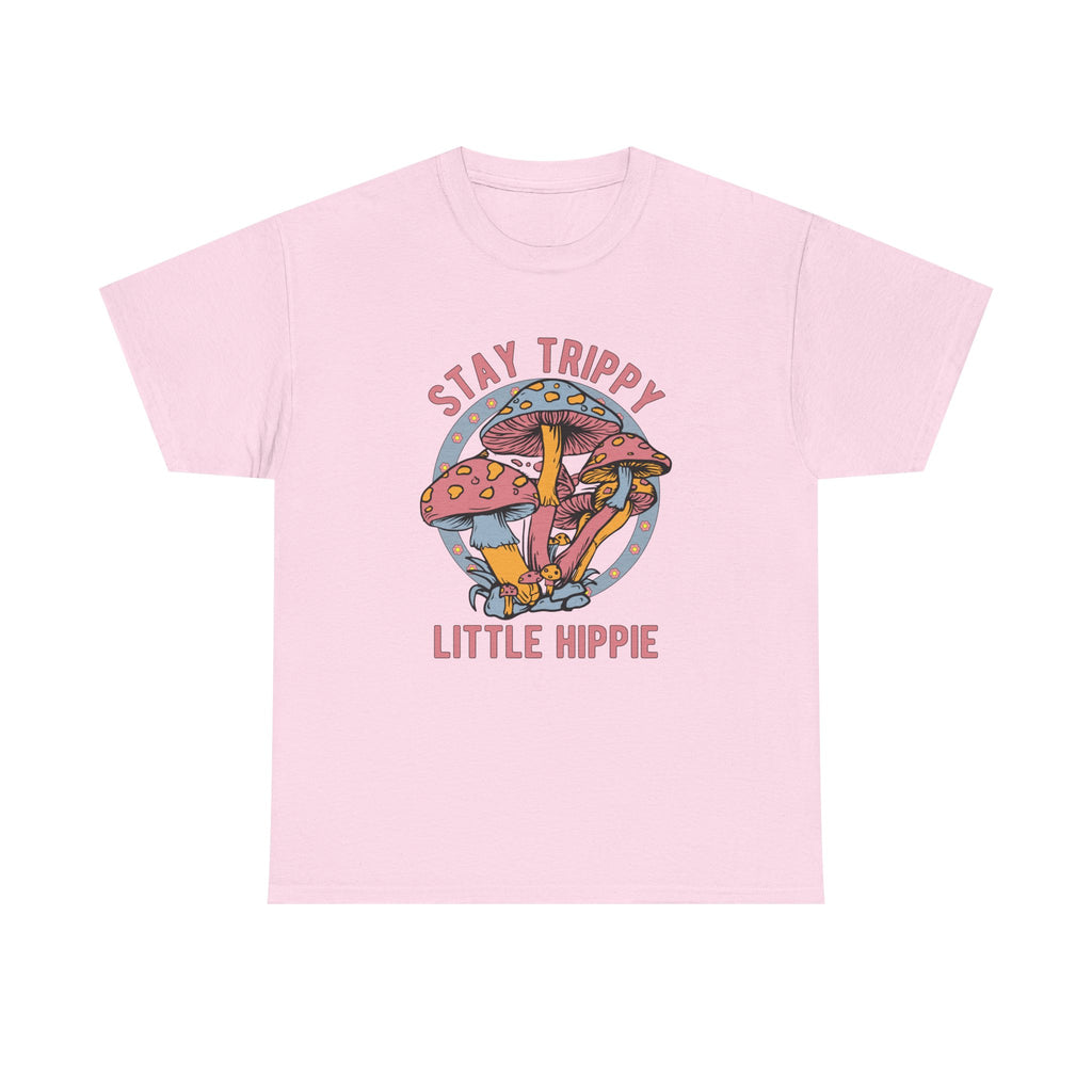Stay Trippy Little Hippie T-Shirt - Funny Magic Mushroom Tee Shirt - Gift NEW