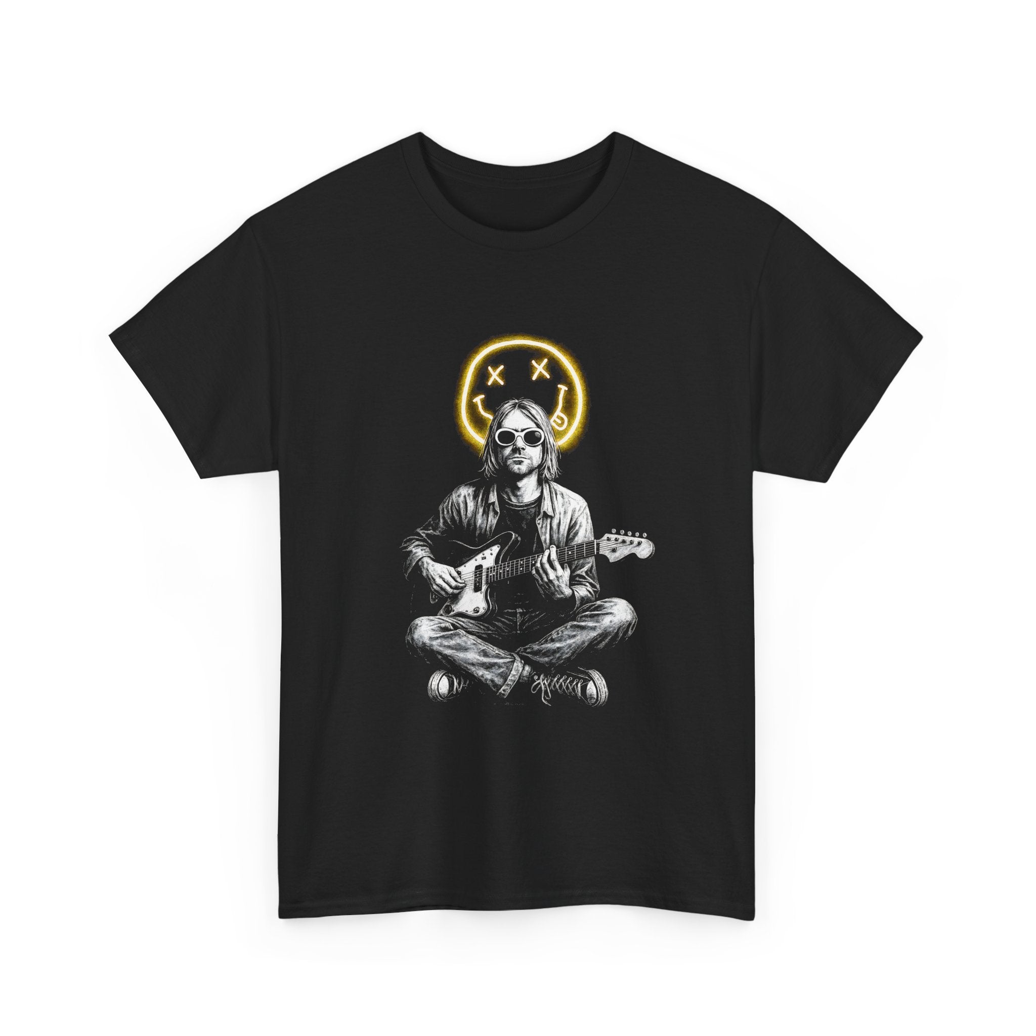 Grunge Guitarist Tee Shirt - Kurt Cobain Nirvana Retro Vintage Graphic T-Shirt - NEW