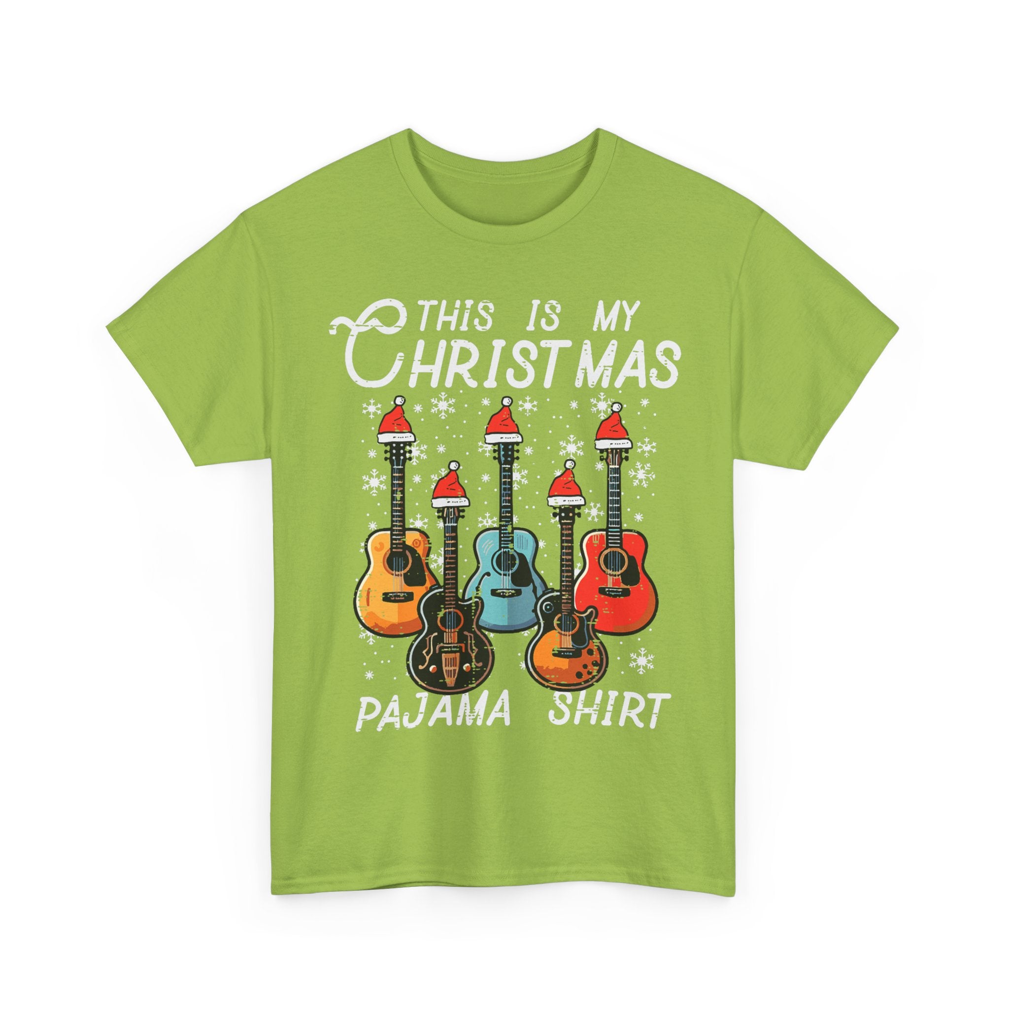 Guitar T-Shirt Xmas Gift - This Is My Christmas Pajama Shirt - Guitarist Tee Pyjama Shirt