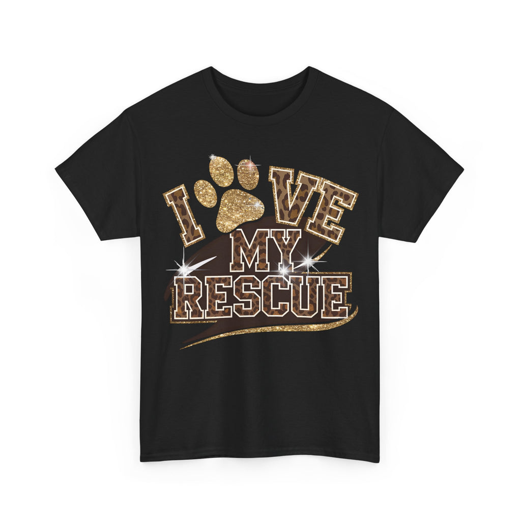 I Love My Rescue Dog Tee Shirt - T-Shirt Gift For Rescue Puppy Dog Owner - NEW