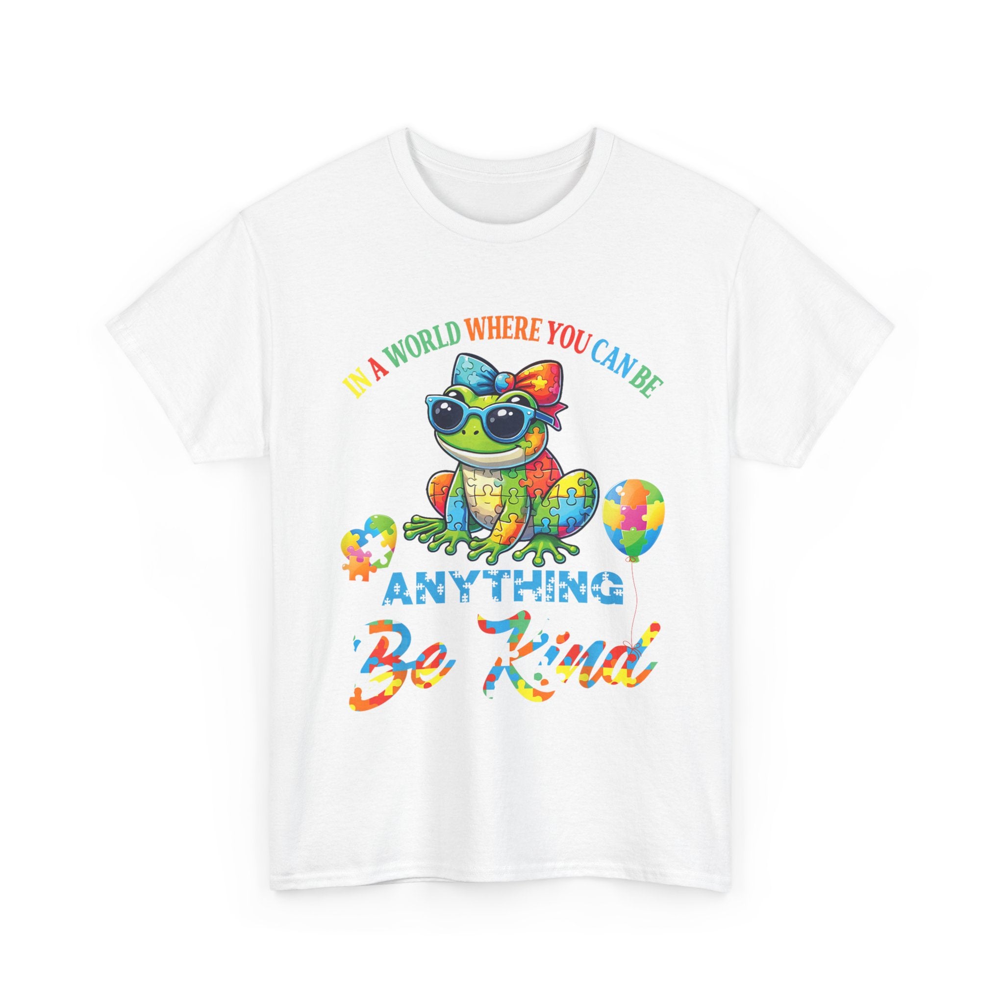 Be Kind Turtle T‑Shirt - A World Where You Can Be Anything Be Kind - Autism ADHD Tee Shirt
