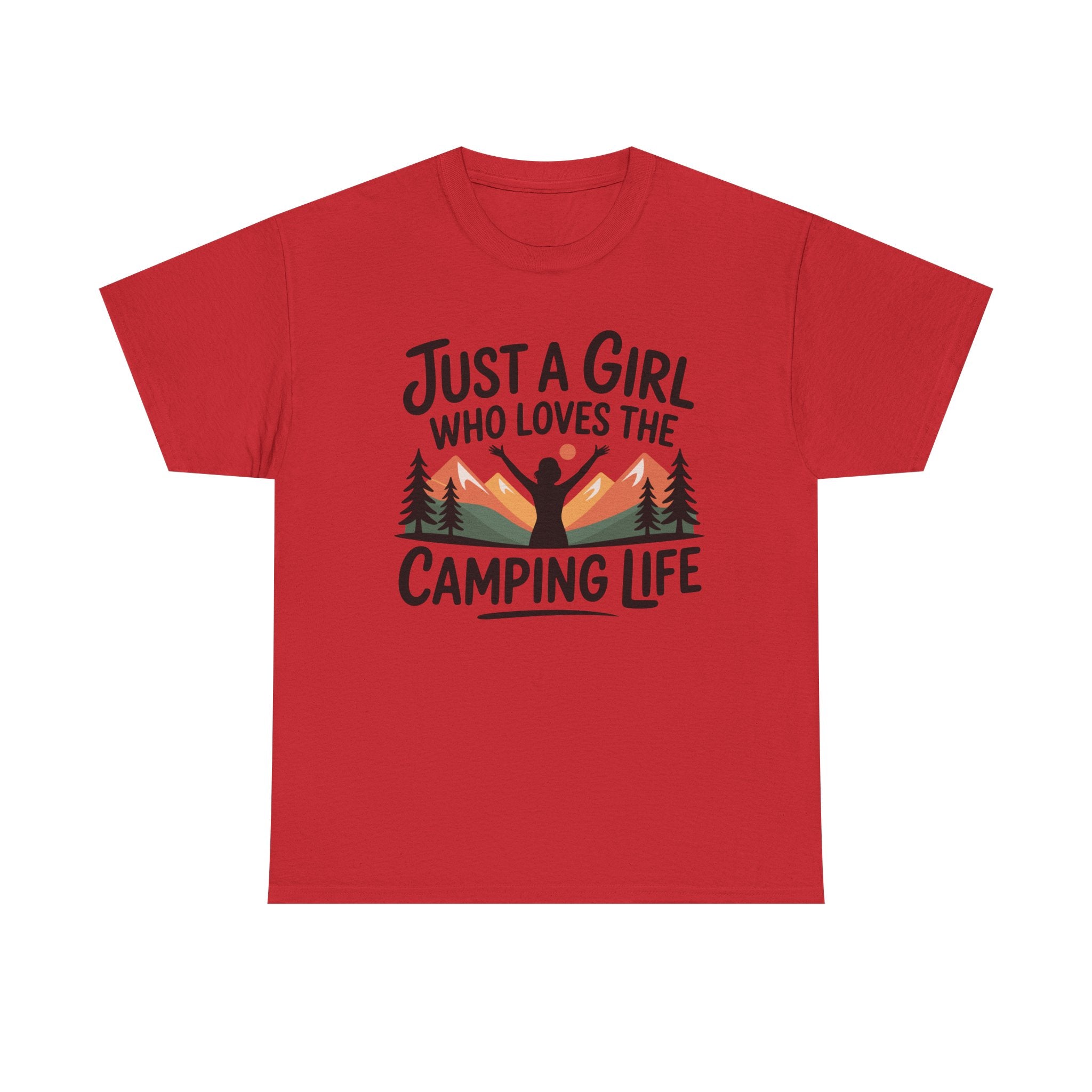 Camper T-Shirt - Just A Girl Who Loves Camping Life - Vanlife T Shirt - Campervan Tee Shirt Gift