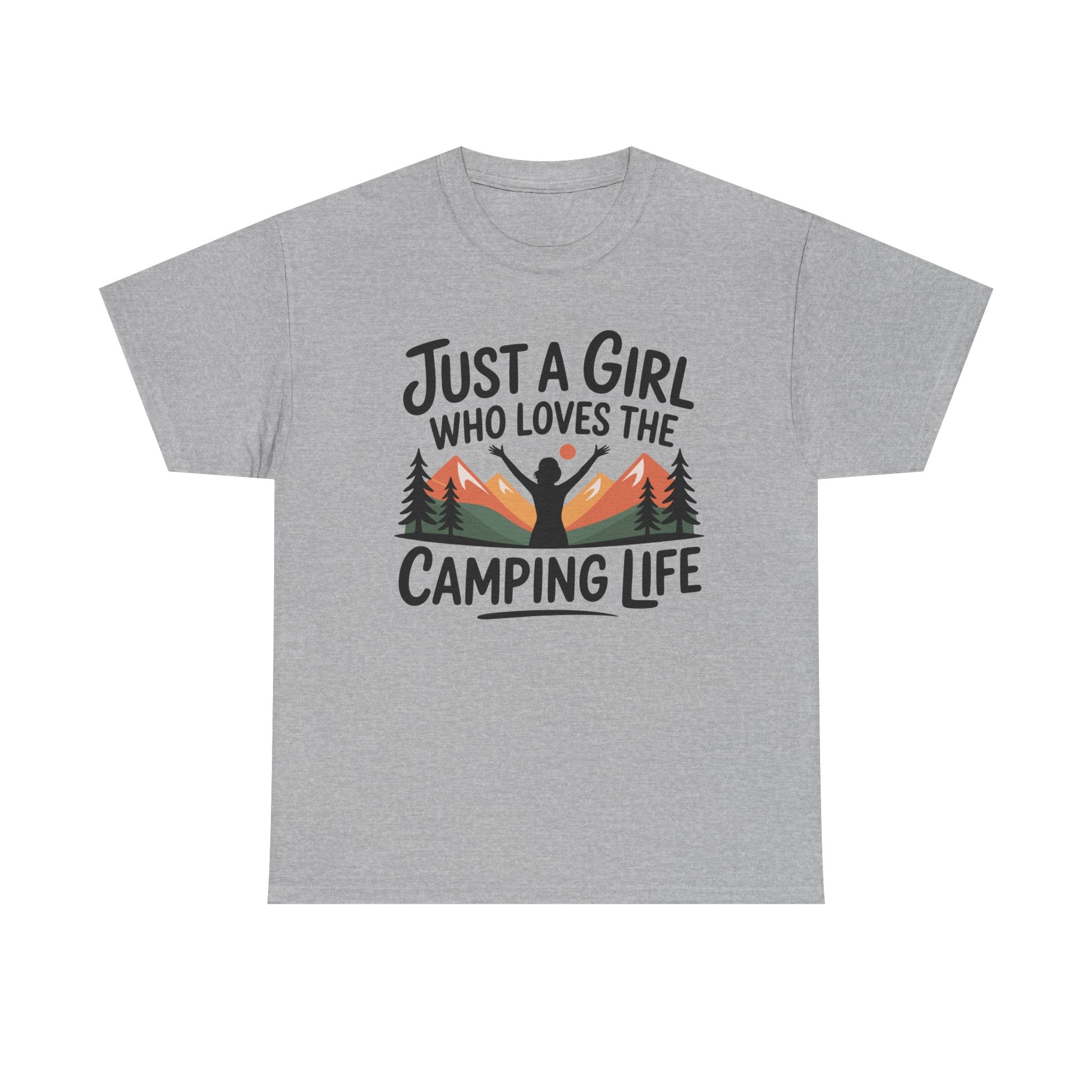 Camper T-Shirt - Just A Girl Who Loves Camping Life - Vanlife T Shirt - Campervan Tee Shirt Gift