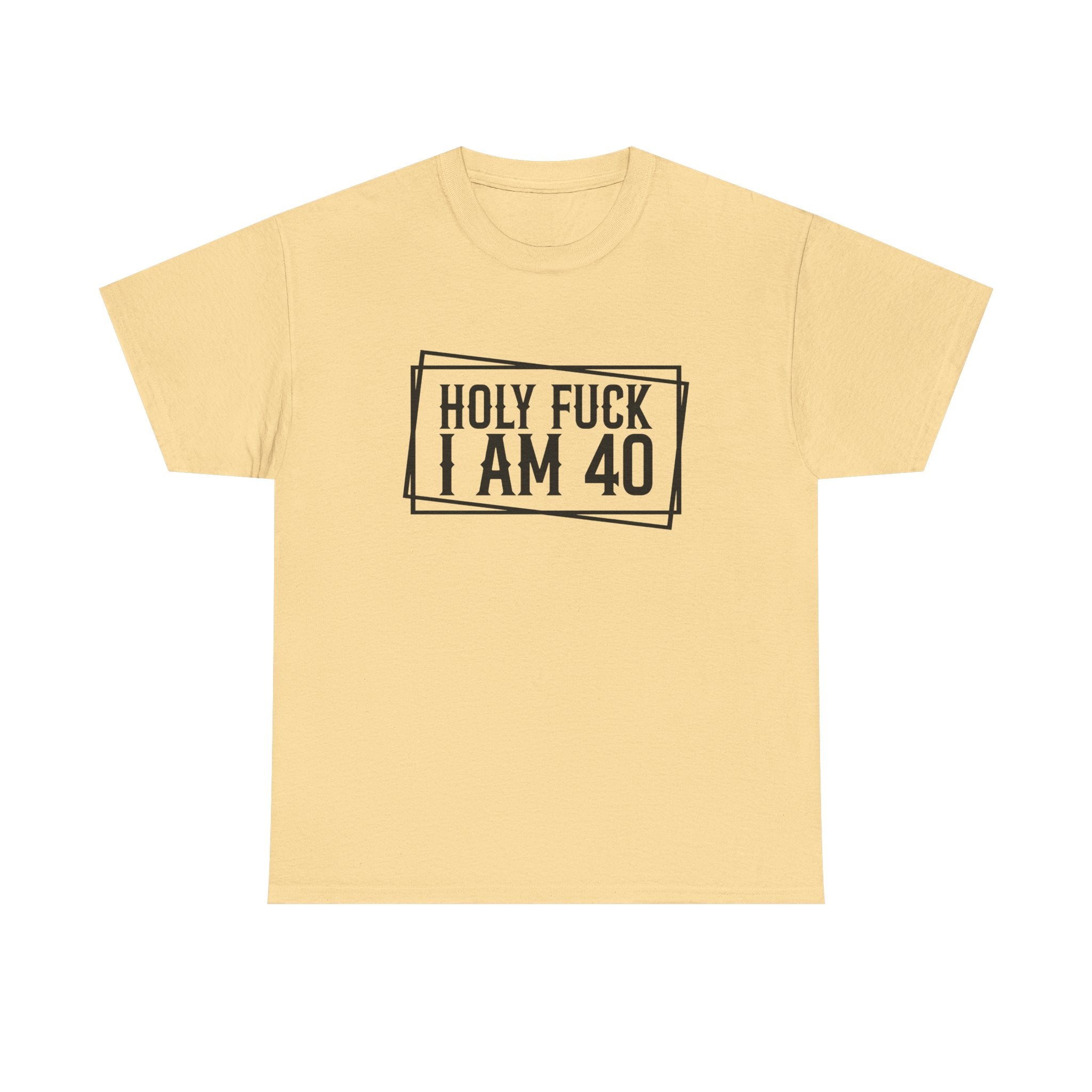 40th Birthday T-Shirt - Holy F*** I Am 40 - Funny Adult Forty Gift Tee