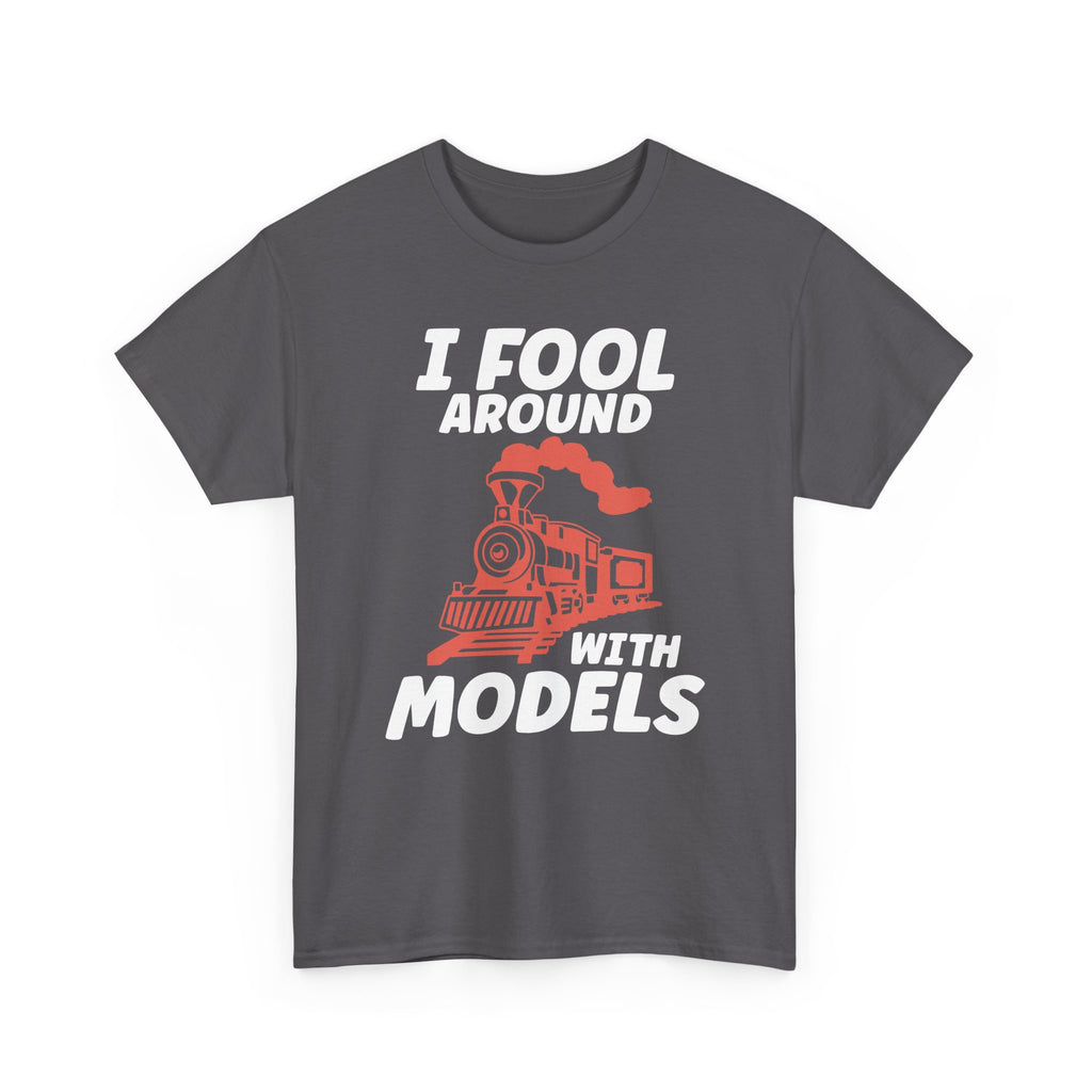Train Set Model Tee Shirt - Funny T-Shirt Gift For Train Model Enthusiasts - Gift For Dad Grandad Into Trains