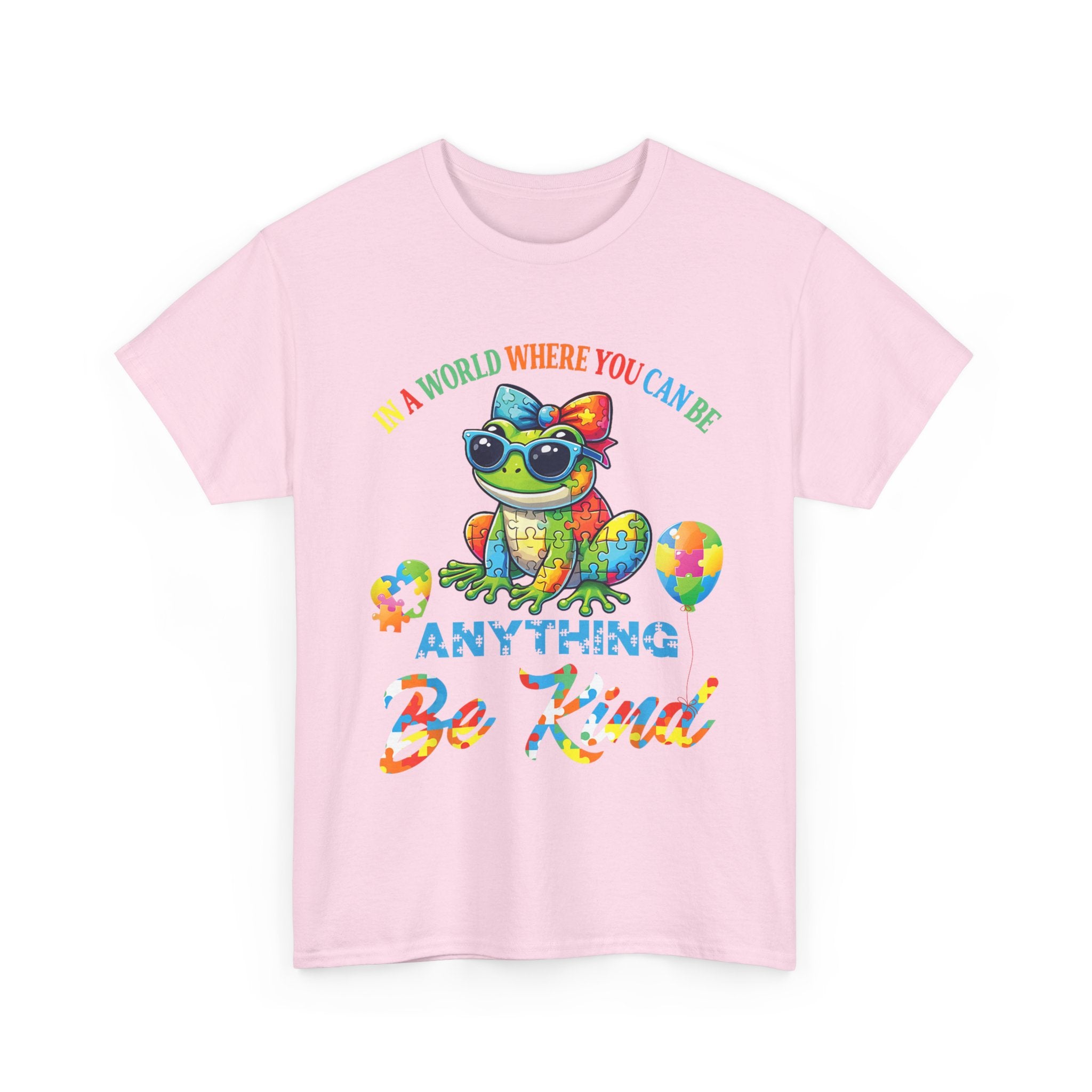 Be Kind Turtle T‑Shirt - A World Where You Can Be Anything Be Kind - Autism ADHD Tee Shirt